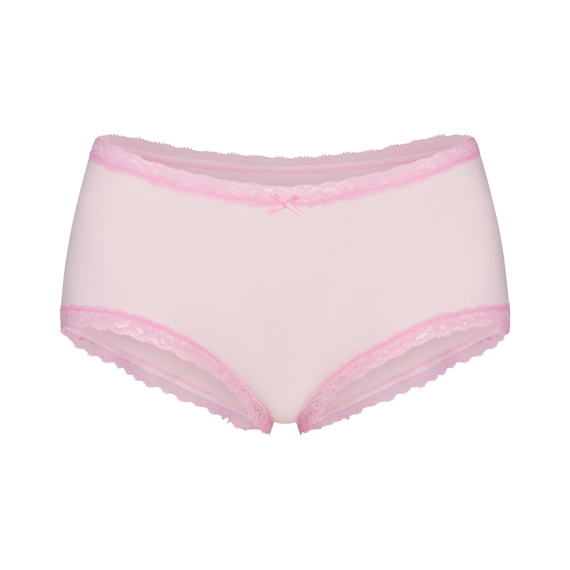 LIGHTWEIGHT COTTON LACE BOY SHORT | CHERRY BLOSSOM - Image 6