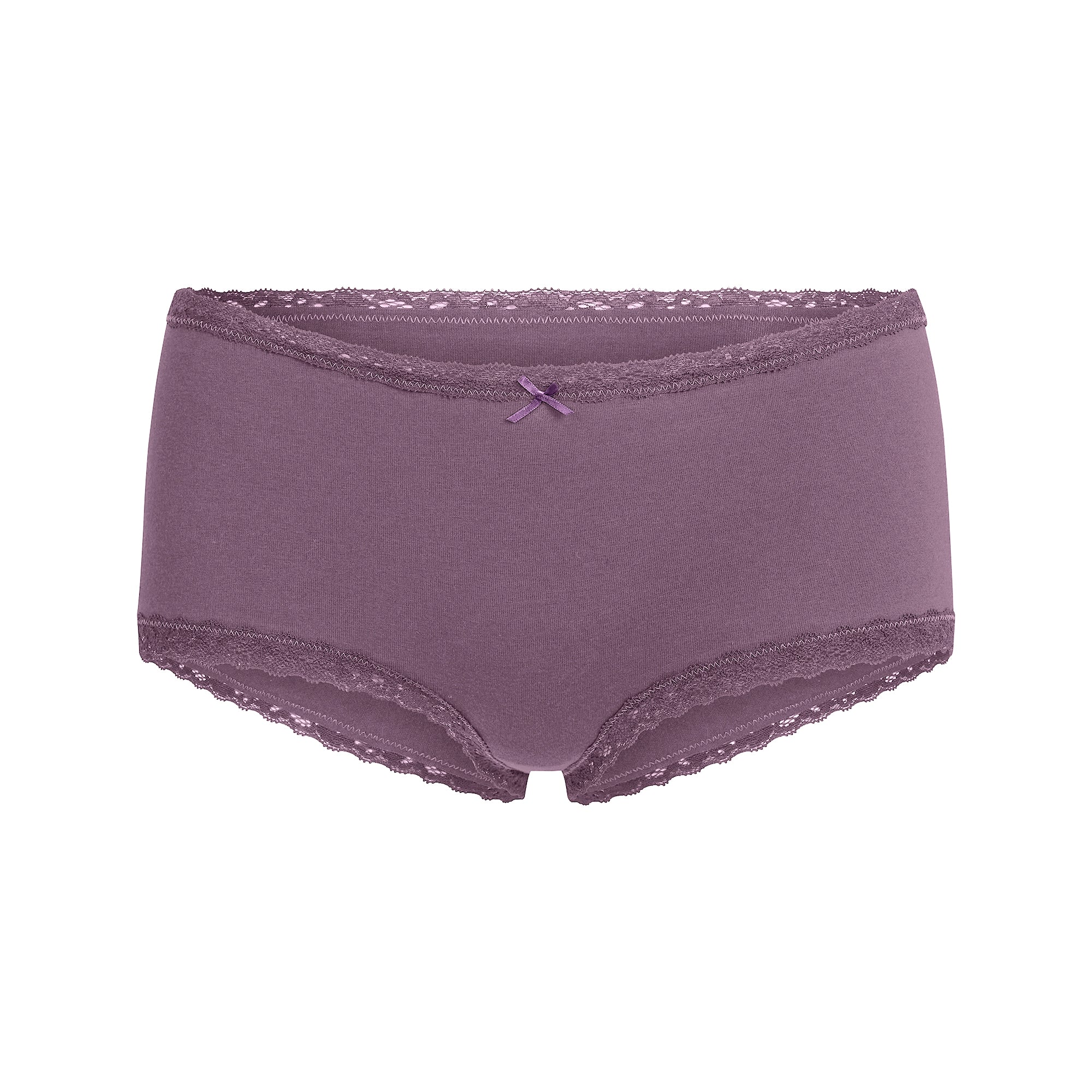 LIGHTWEIGHT COTTON LACE BOY SHORT | FIG TONAL - Image 5