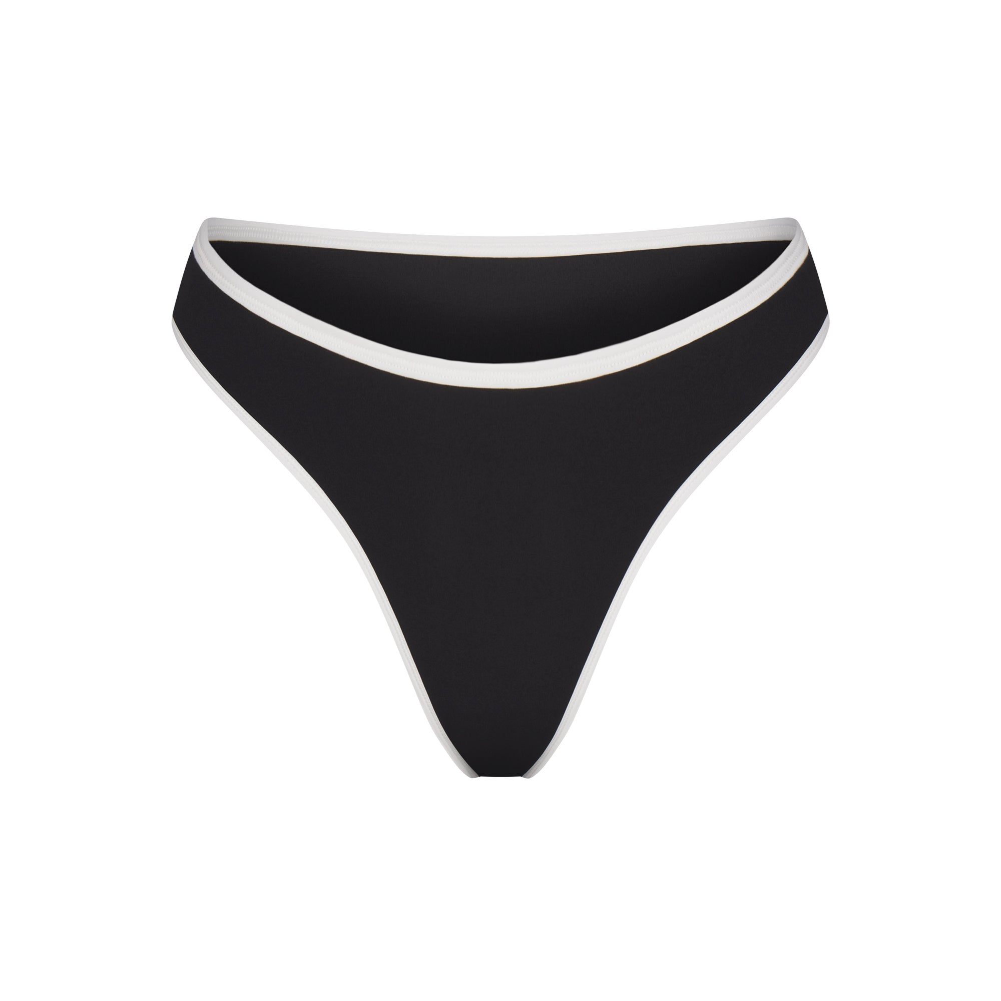 FITS EVERYBODY CONTRAST TRIM HIGH LEG BIKINI | ONYX - Image 5