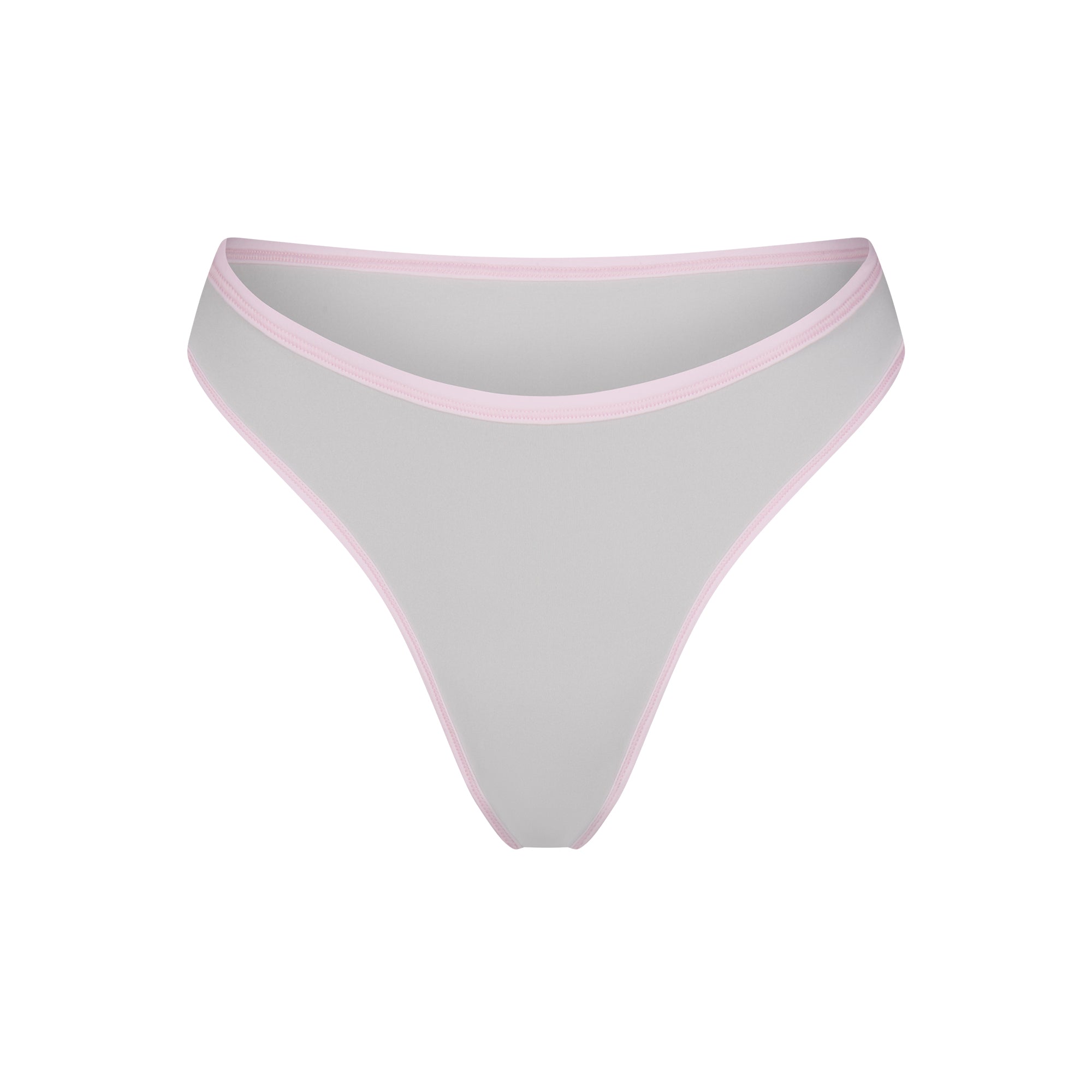 FITS EVERYBODY CONTRAST TRIM HIGH LEG BIKINI | PLATINUM - Image 6