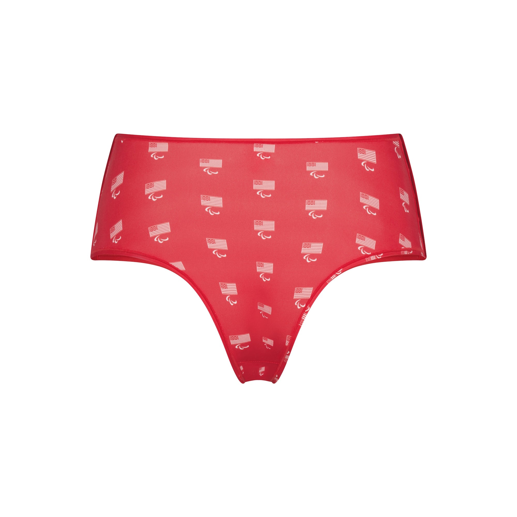 SKIMS FOR TEAM USA FITS EVERYBODY ADAPTIVE PARALYMPIC BOY SHORT | RED - Image 6