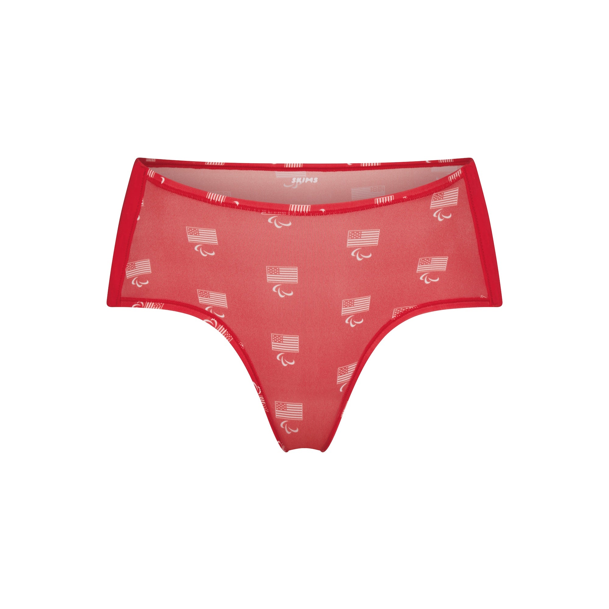 SKIMS FOR TEAM USA FITS EVERYBODY ADAPTIVE PARALYMPIC BOY SHORT | RED - Image 5