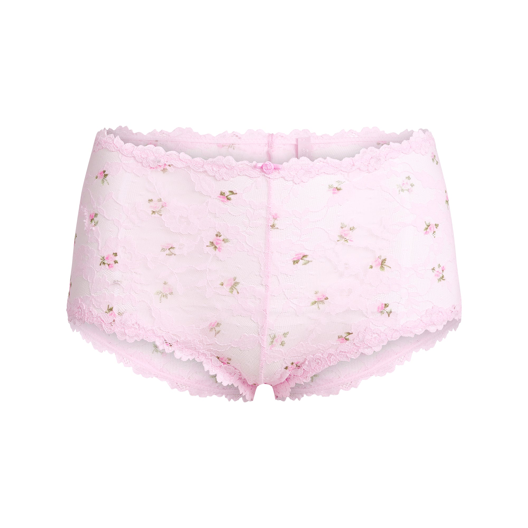 STRETCH LACE BOY SHORT | CHERRY BLOSSOM ROSEBUD PRINT - Image 5