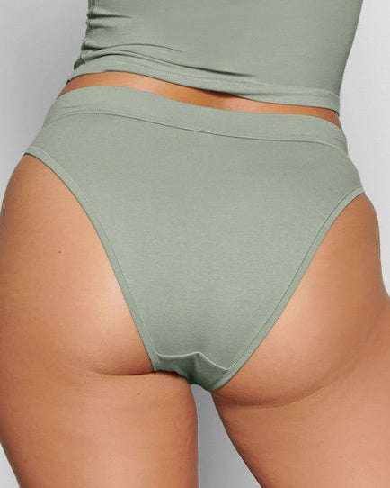 COTTON JERSEY CHEEKY TANGA | MINERAL - Image 5