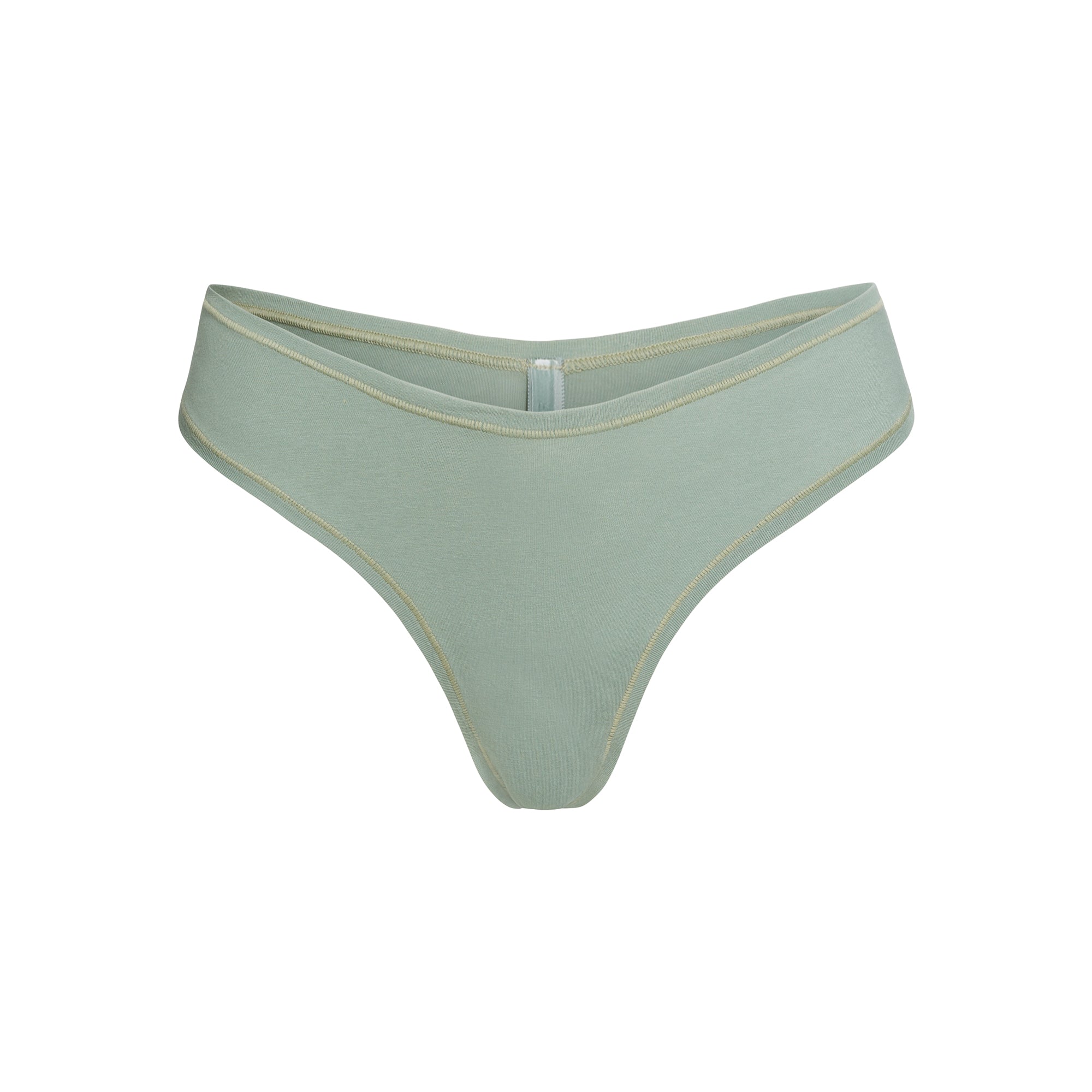 COTTON JERSEY DIPPED THONG | MINERAL - Image 6