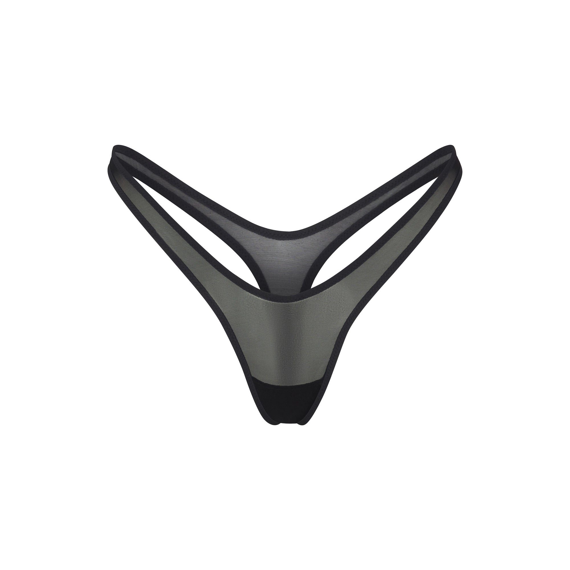ULTRA FINE MESH MICRO DIPPED THONG | ONYX - Image 5
