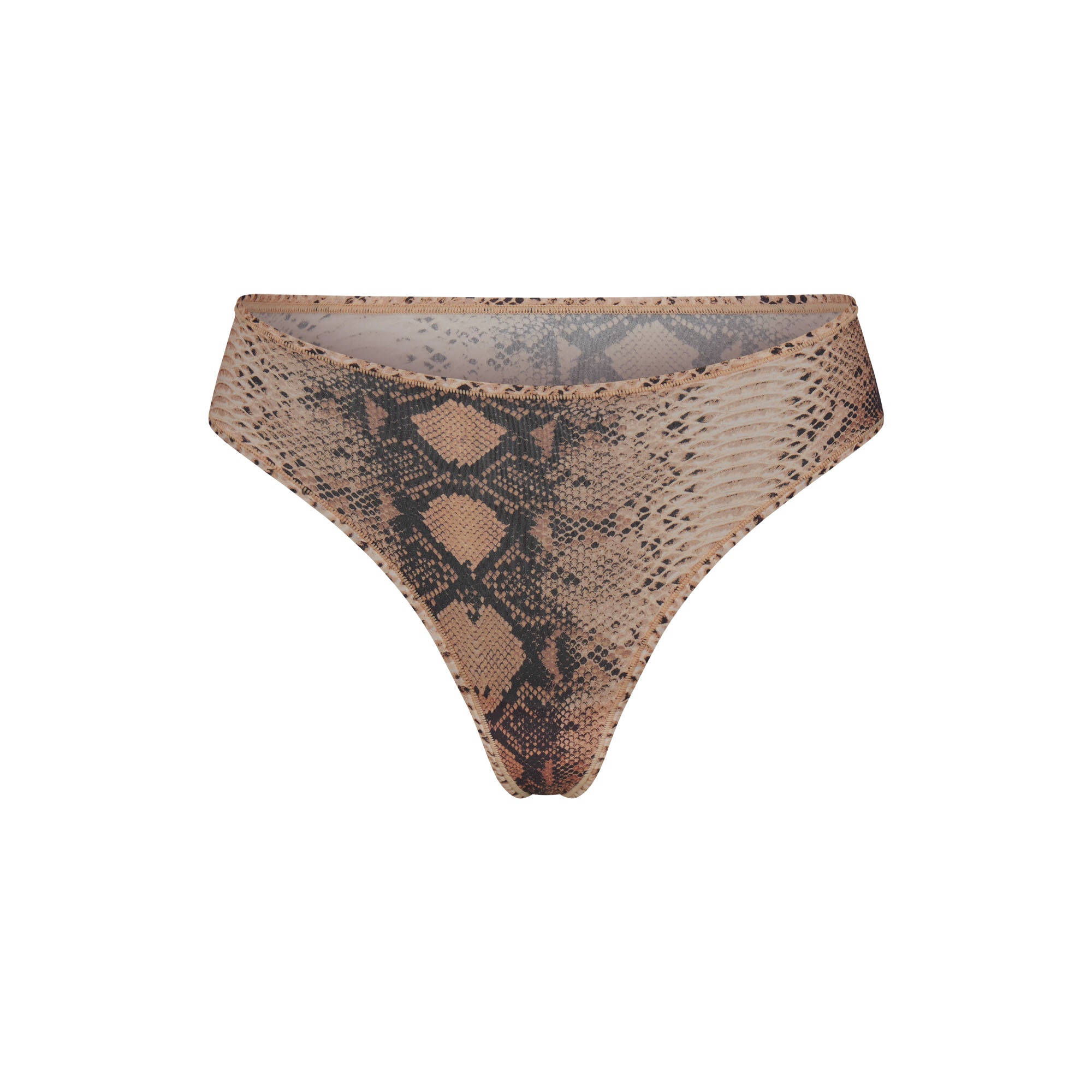 FITS EVERYBODY THONG | CLAY SNAKESKIN PRINT - Image 5