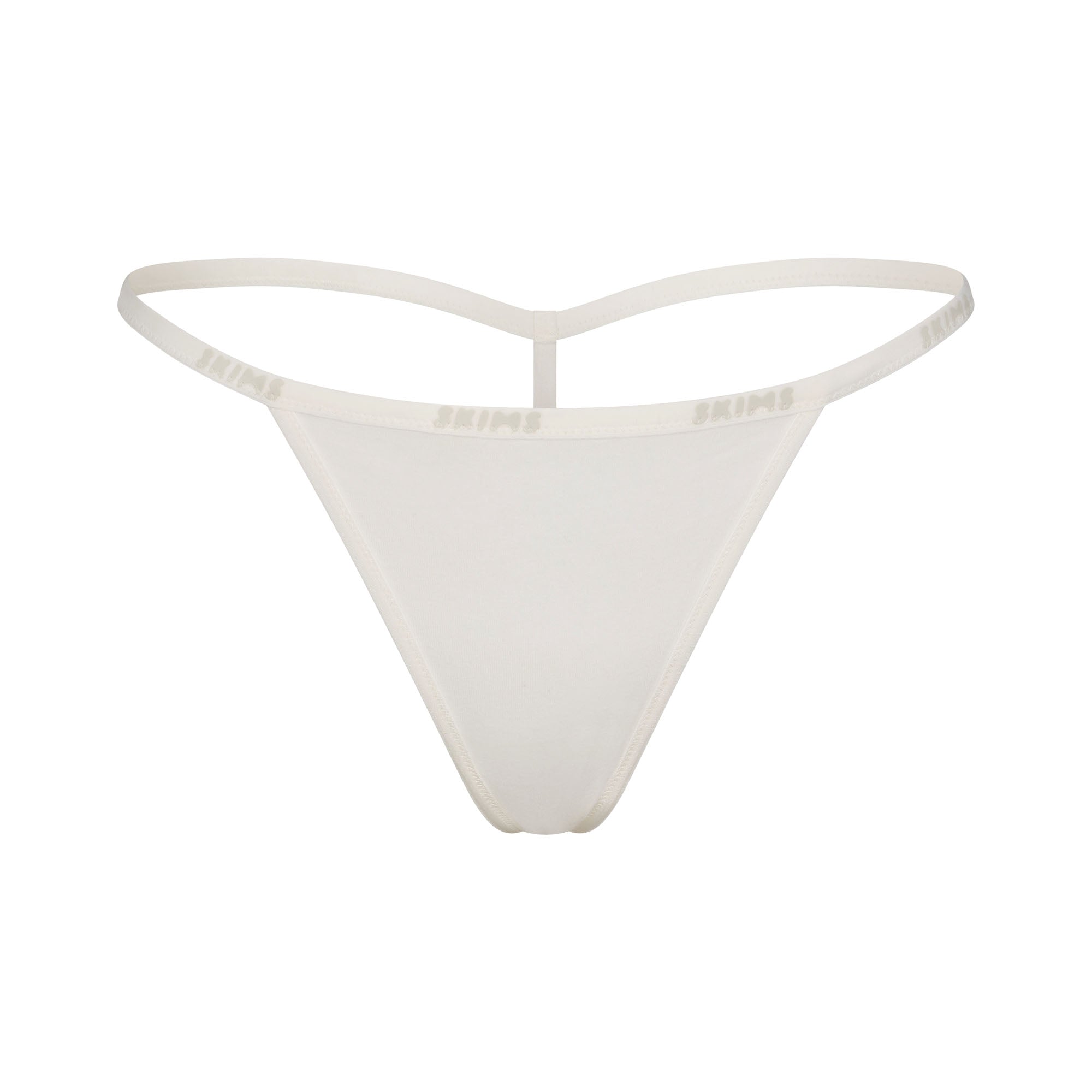 COTTON LOGO STRING THONG | MARBLE - Image 6
