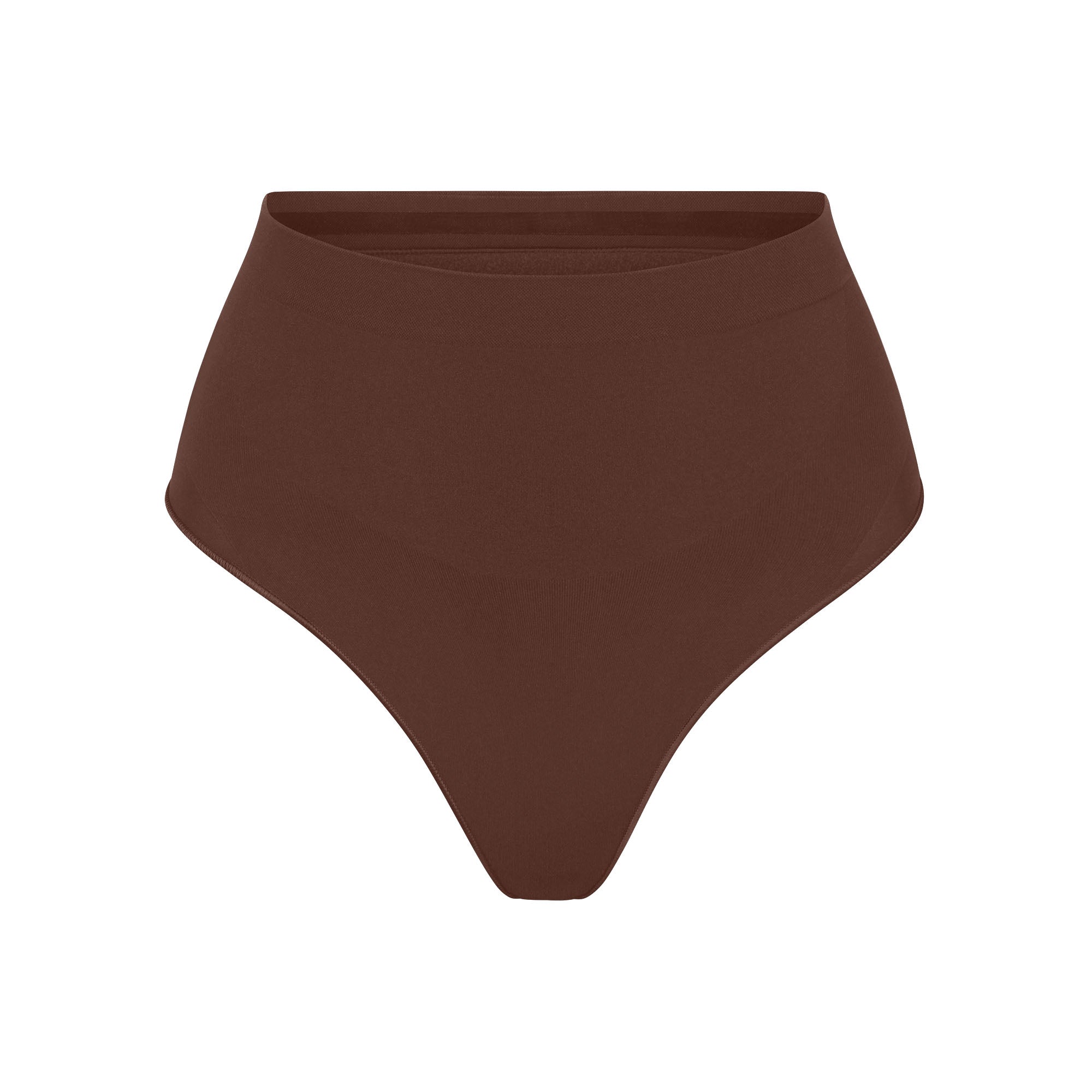 SEAMLESS SCULPT MID WAIST THONG | COCOA - Image 5