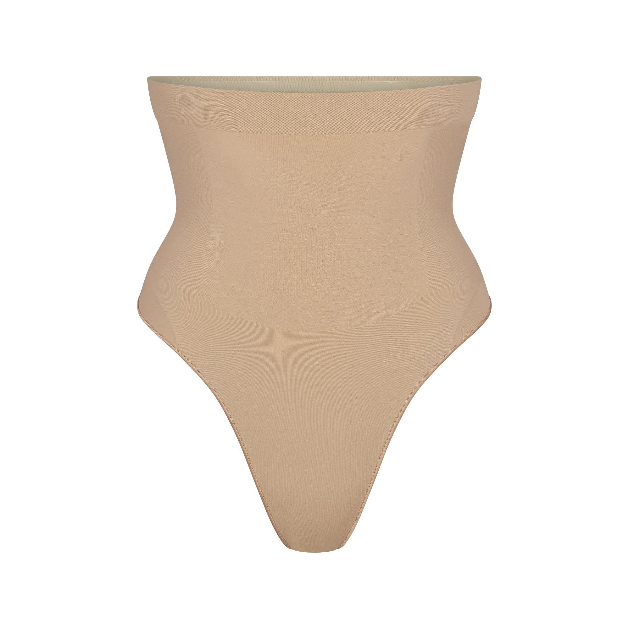 SEAMLESS SCULPT HIGH-WAISTED THONG | CLAY - Image 5