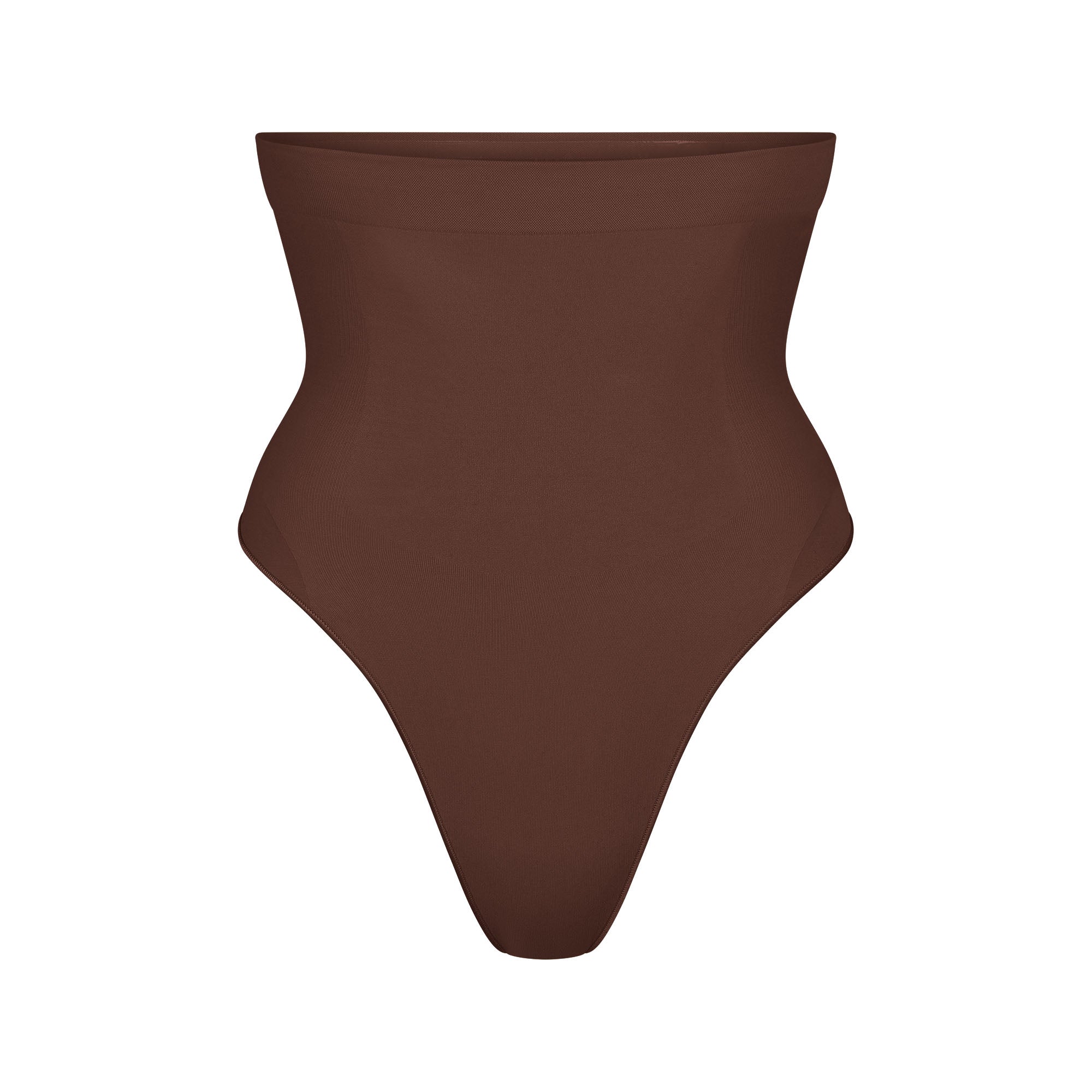 SEAMLESS SCULPT HIGH-WAISTED THONG | COCOA - Image 5