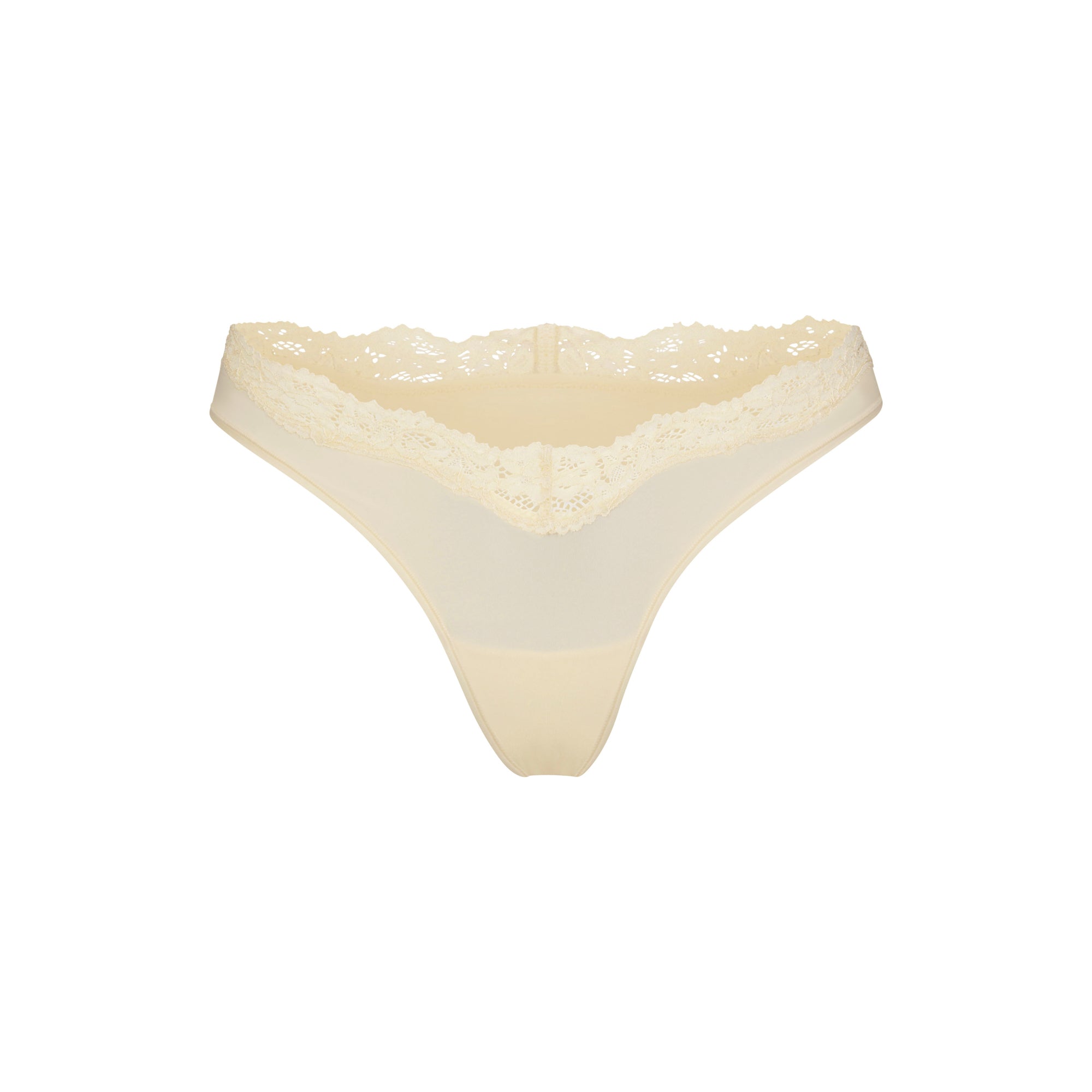 FITS EVERYBODY LACE DIPPED THONG | BUTTER - Image 5