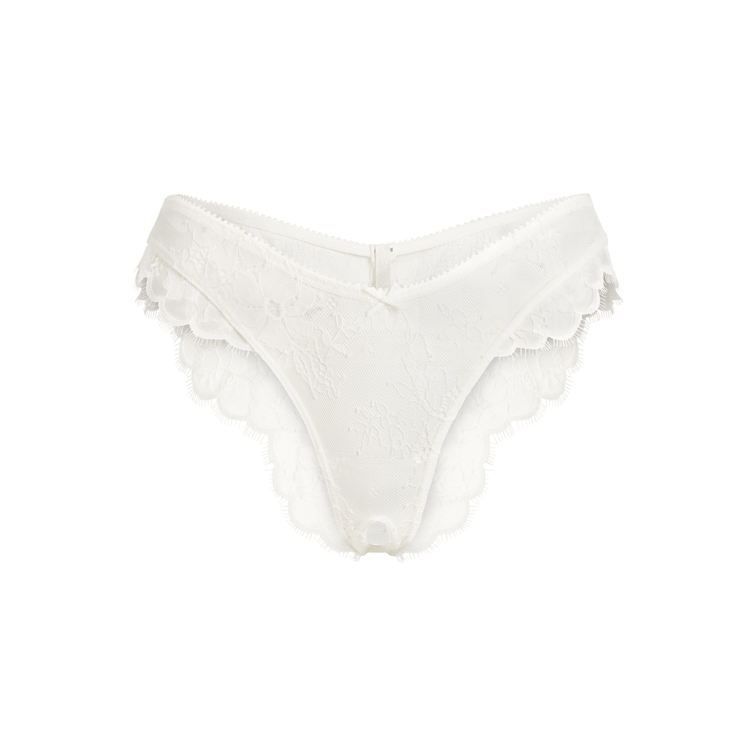 ULTRA FINE LACE CROTCHLESS TANGA | MARBLE - Image 6