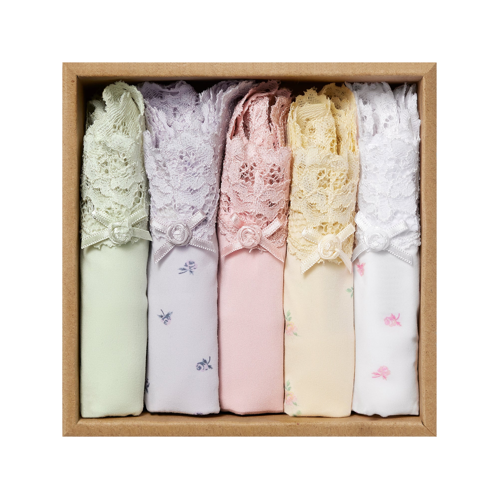 FITS EVERYBODY LACE DIPPED THONG 5-PACK | BOUQUET MULTI - Image 10