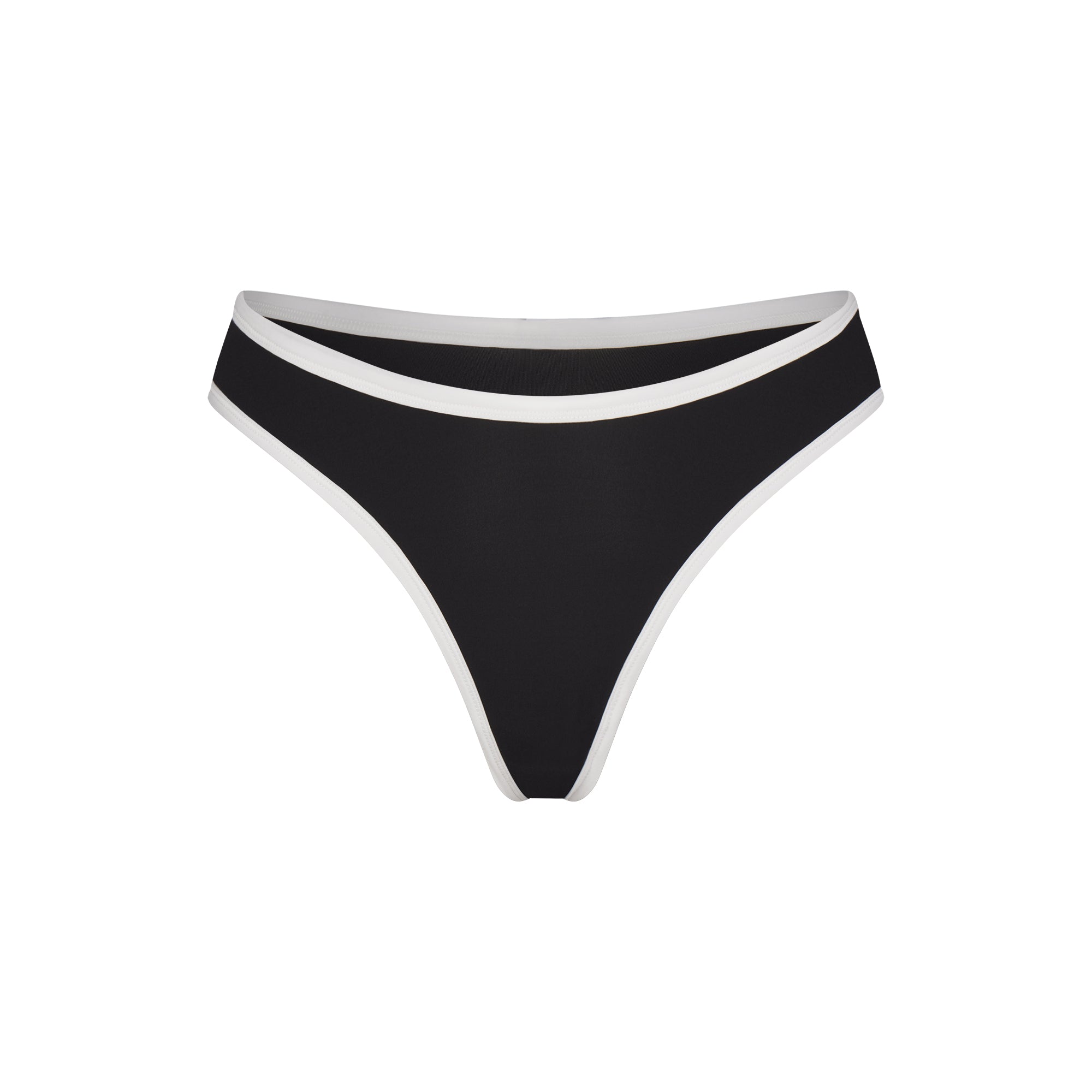 FITS EVERYBODY CONTRAST TRIM DIPPED FRONT THONG | ONYX - Image 5