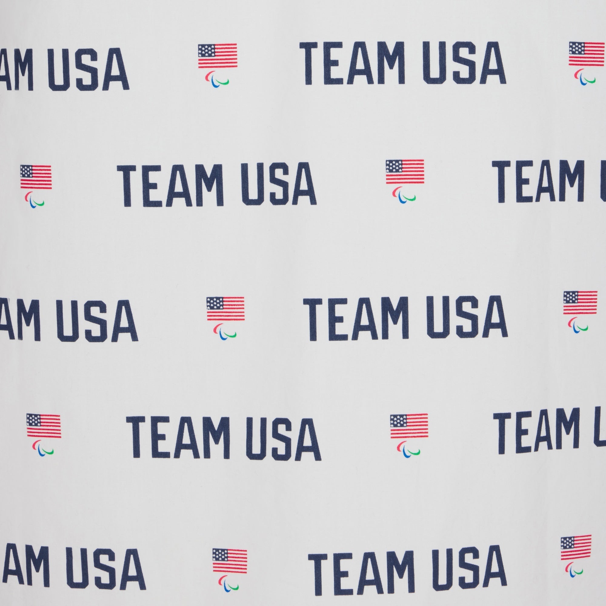 SKIMS FOR TEAM USA COTTON POPLIN SLEEP PARALYMPIC BOXER | WHITE - Image 3