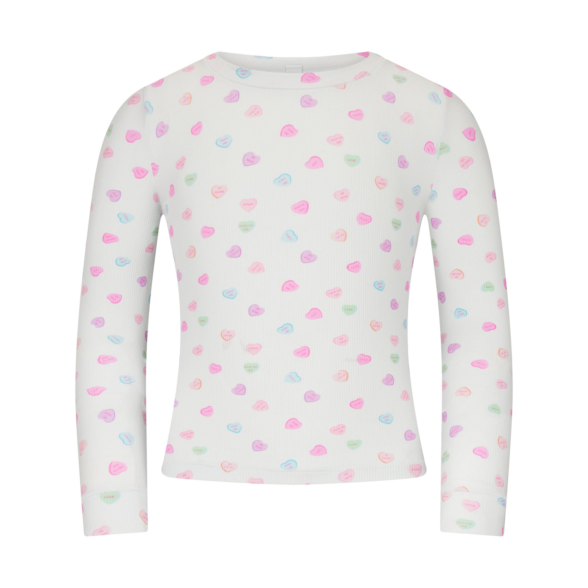 SOFT LOUNGE KIDS SLEEP SET | CLOUD CANDY HEART PRINT - Image 5