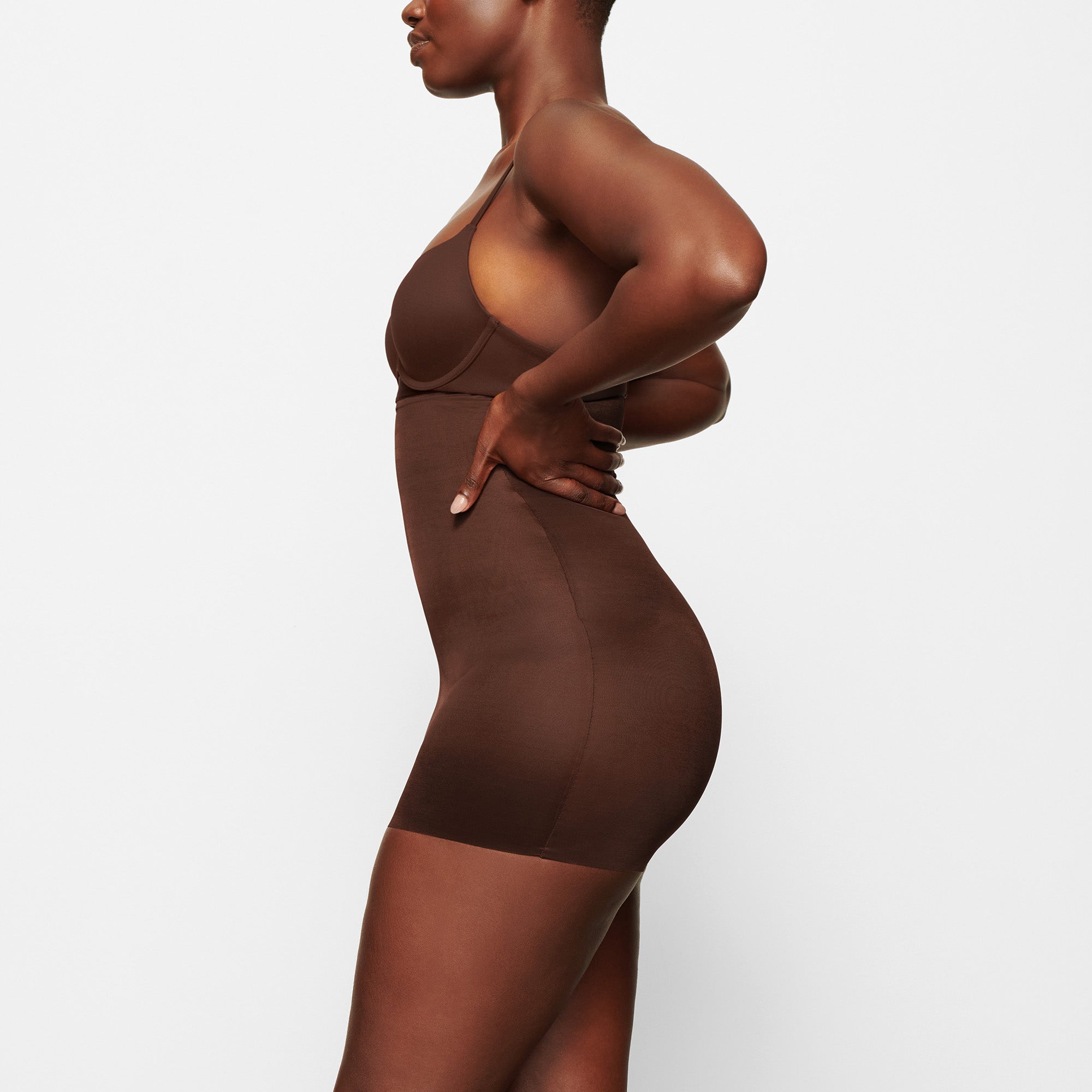 SIMPLY BARE HIGH-WAISTED SHORTIE | COCOA - Image 2