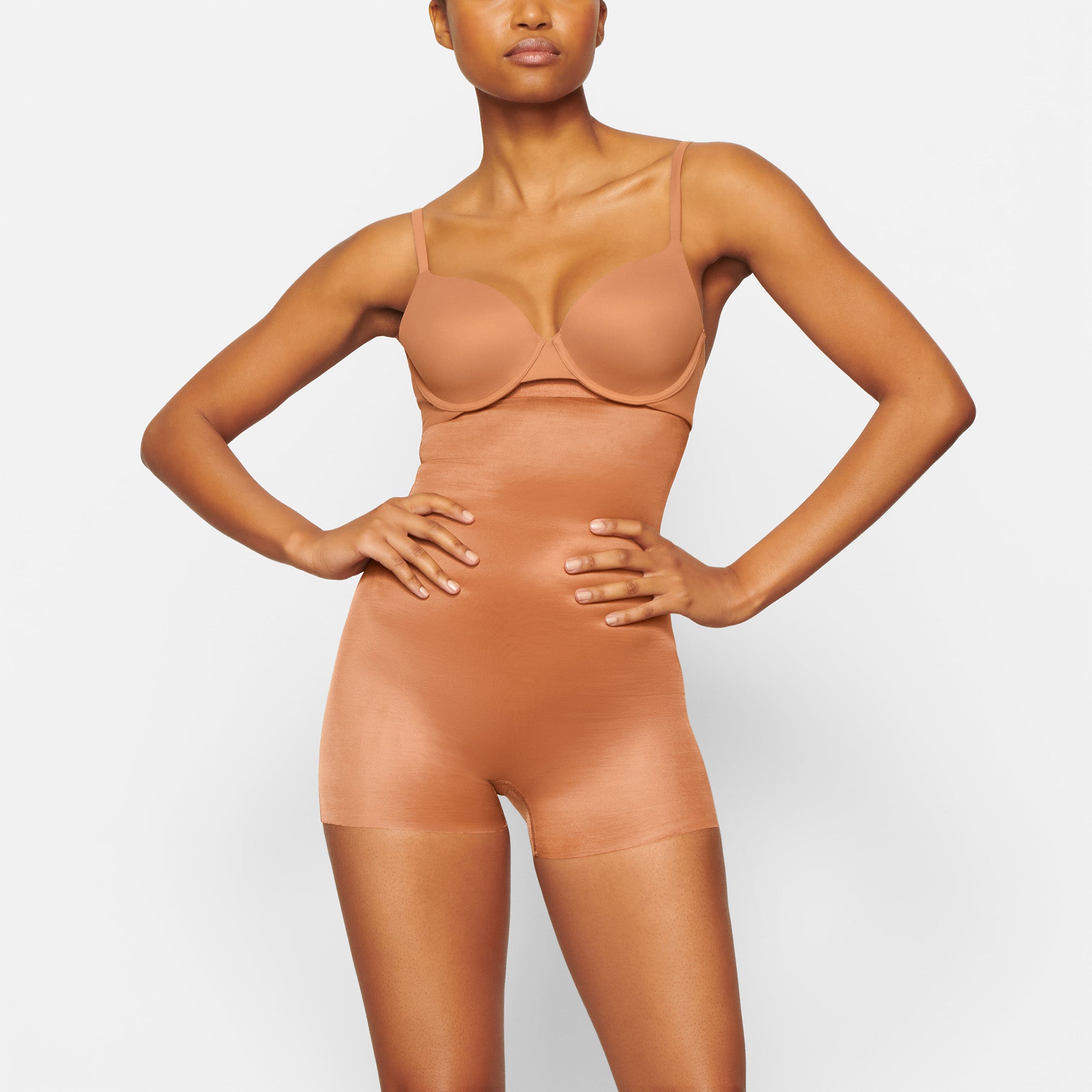 SIMPLY BARE HIGH-WAISTED SHORTIE | BRONZE
