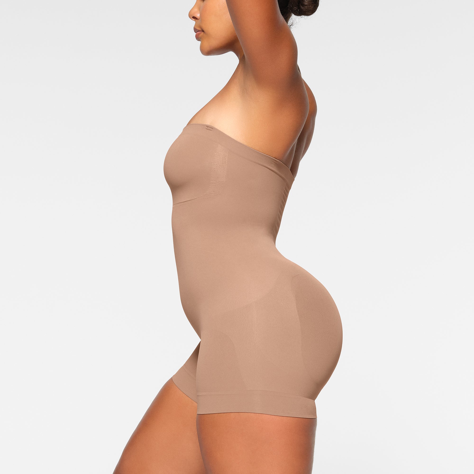 SEAMLESS SCULPT STRAPLESS SHORTIE BODYSUIT | SIENNA - Image 2