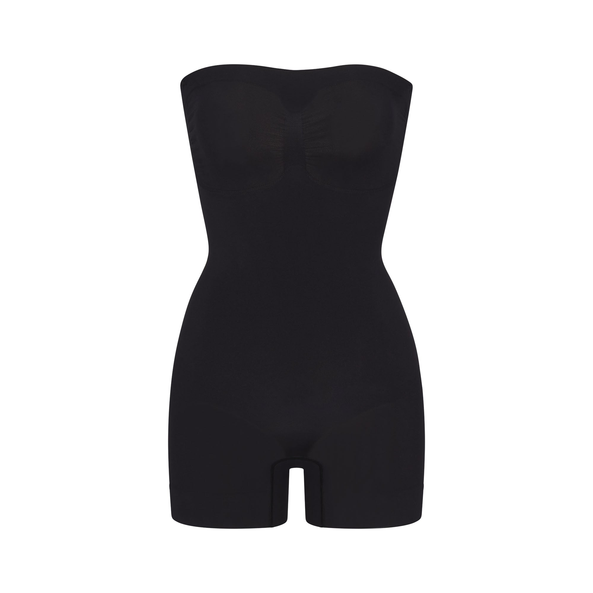 SEAMLESS SCULPT STRAPLESS SHORTIE BODYSUIT | ONYX - Image 6