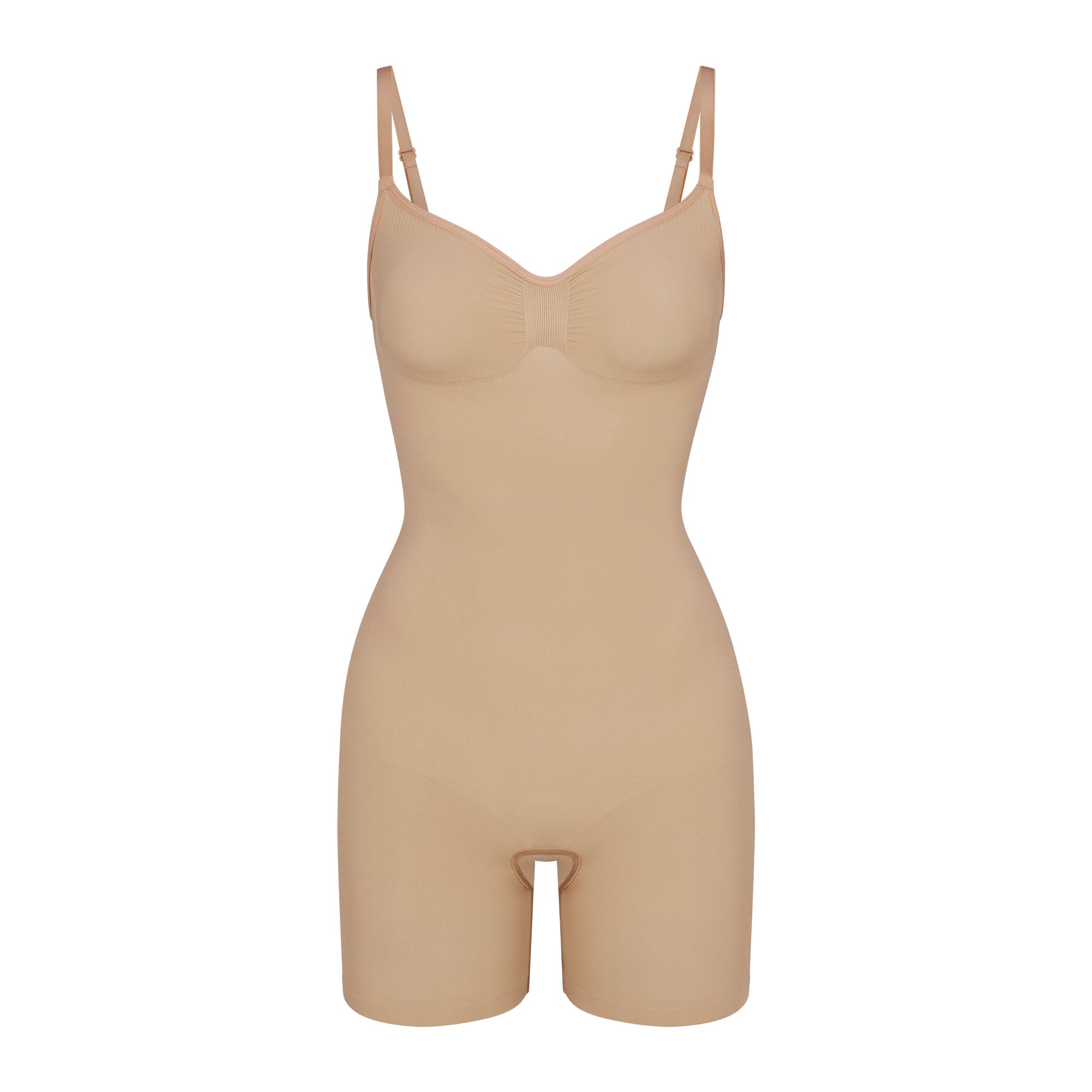 SEAMLESS SCULPT MID THIGH BODYSUIT | CLAY - Image 5