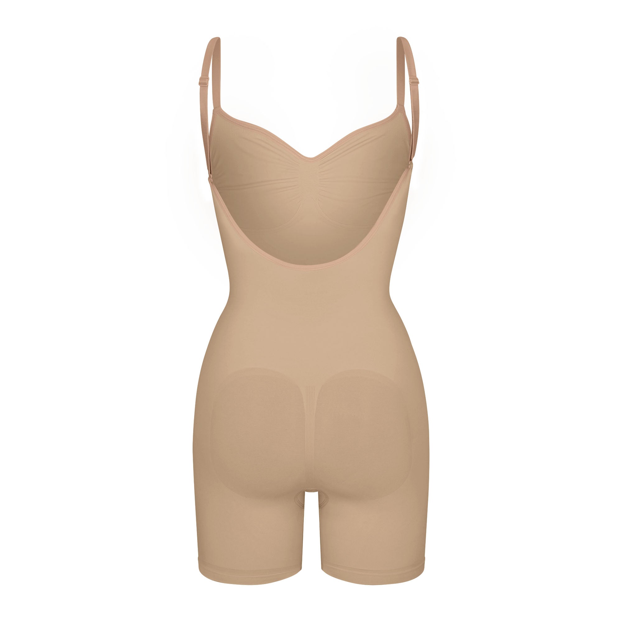 SEAMLESS SCULPT LOW BACK MID THIGH BODYSUIT | CLAY - Image 5