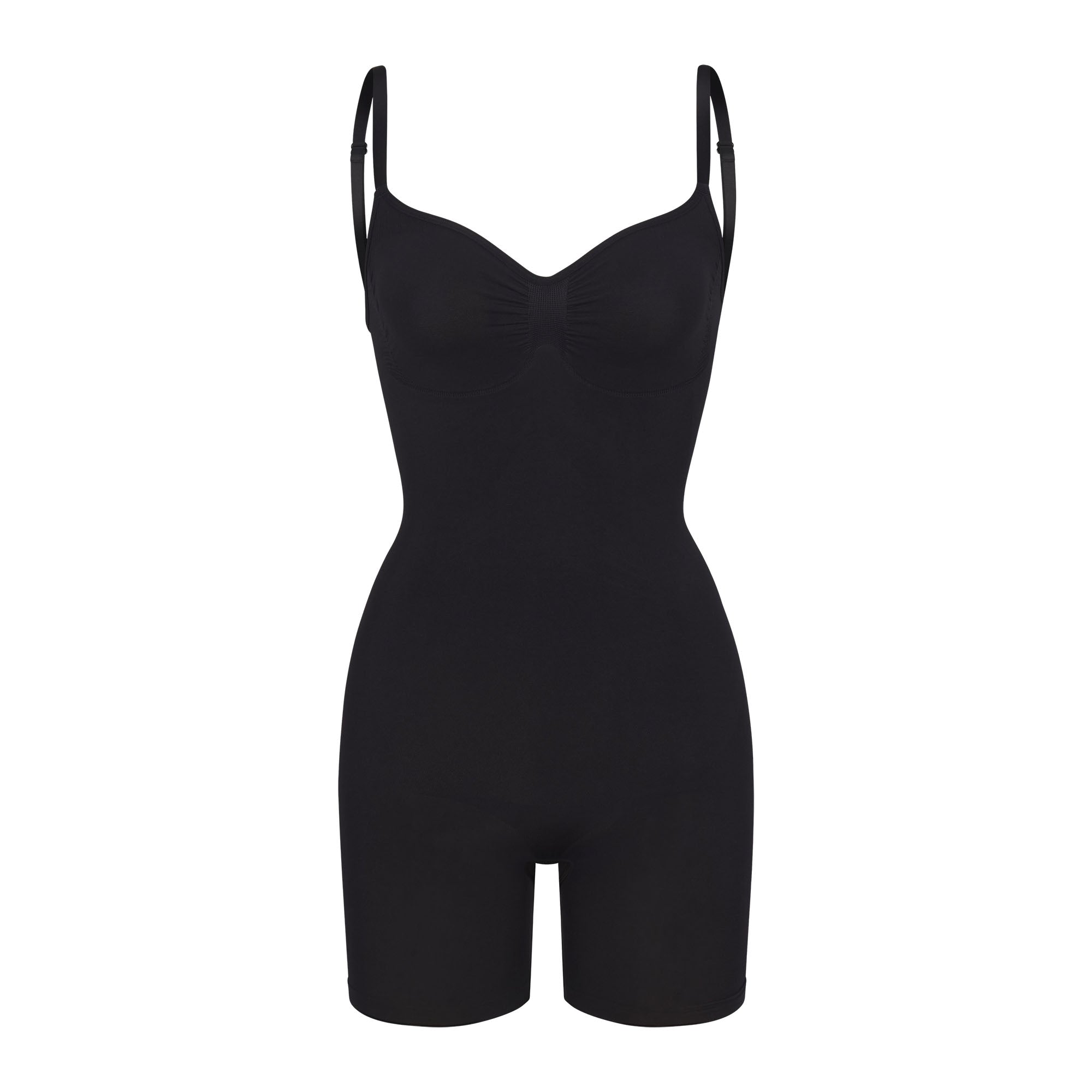 SEAMLESS SCULPT LOW BACK MID THIGH BODYSUIT | ONYX - Image 5