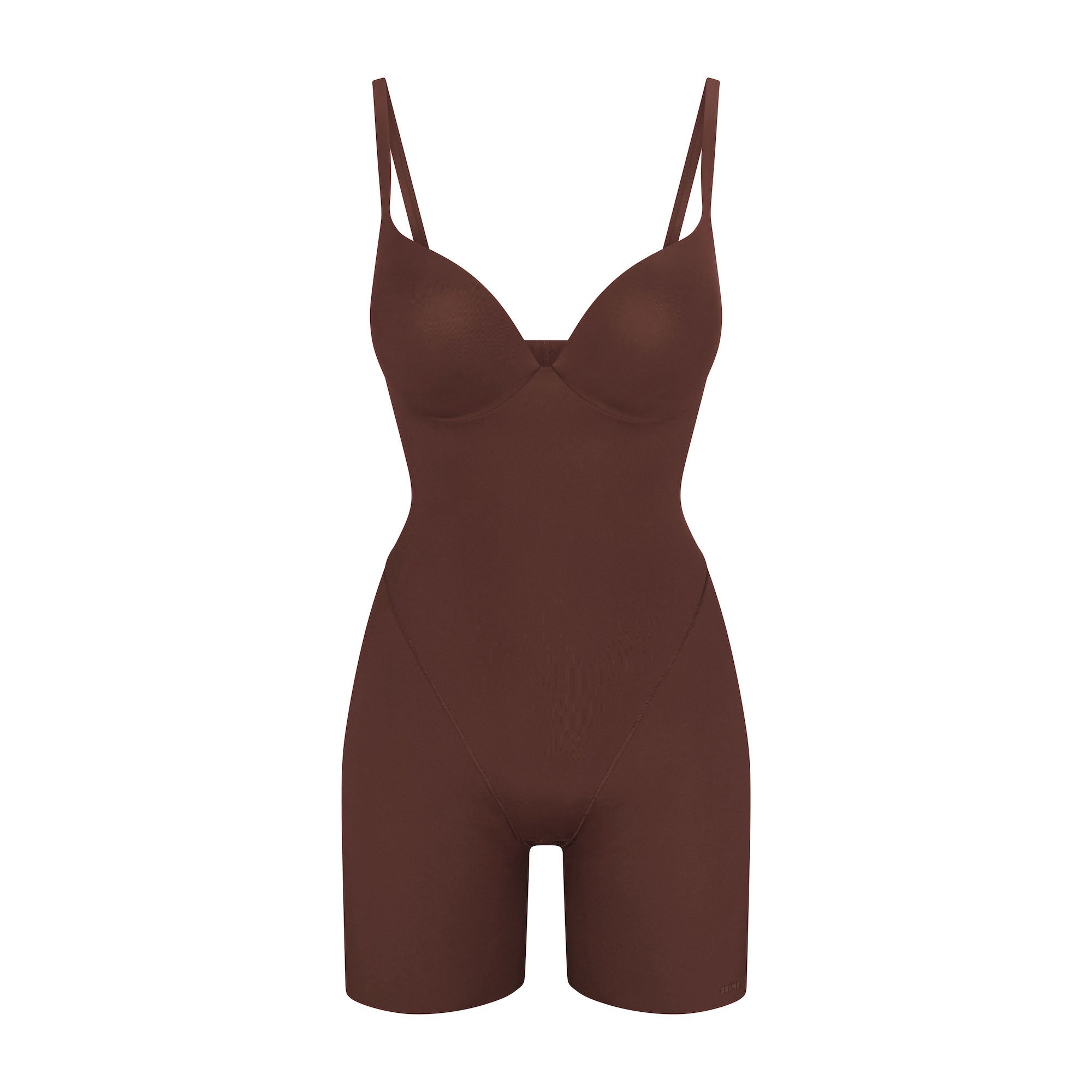 SKIMS ULTIMATE BODY PUSH-UP BUTT ENHANCING PADDED MID THIGH BODYSUIT | COCOA - Image 11