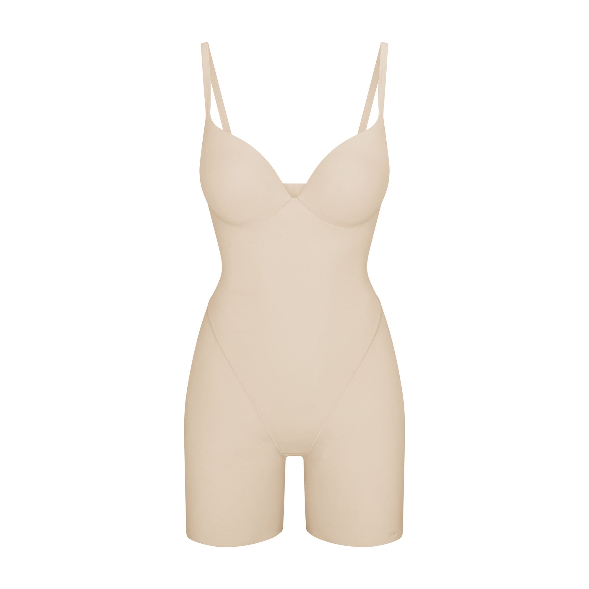 SKIMS ULTIMATE BODY PUSH-UP BUTT ENHANCING PADDED MID THIGH BODYSUIT | SAND - Image 11