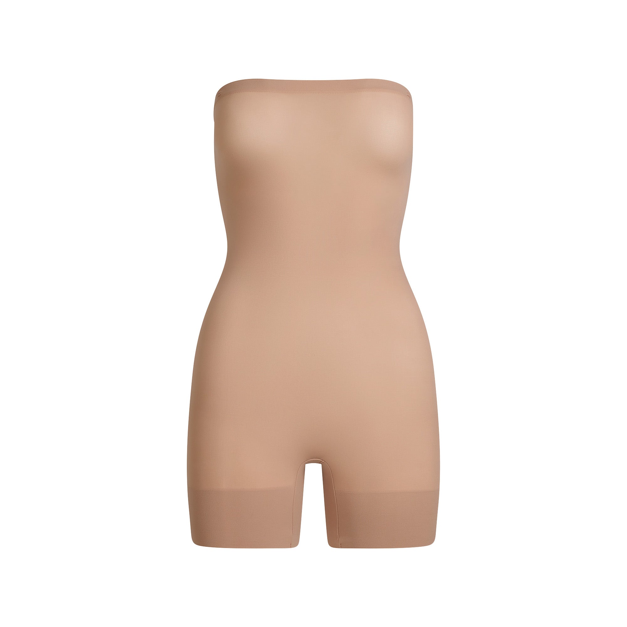 SHEER SEAMLESS STRAPLESS SHORTIE BODYSUIT | SIENNA - Image 5