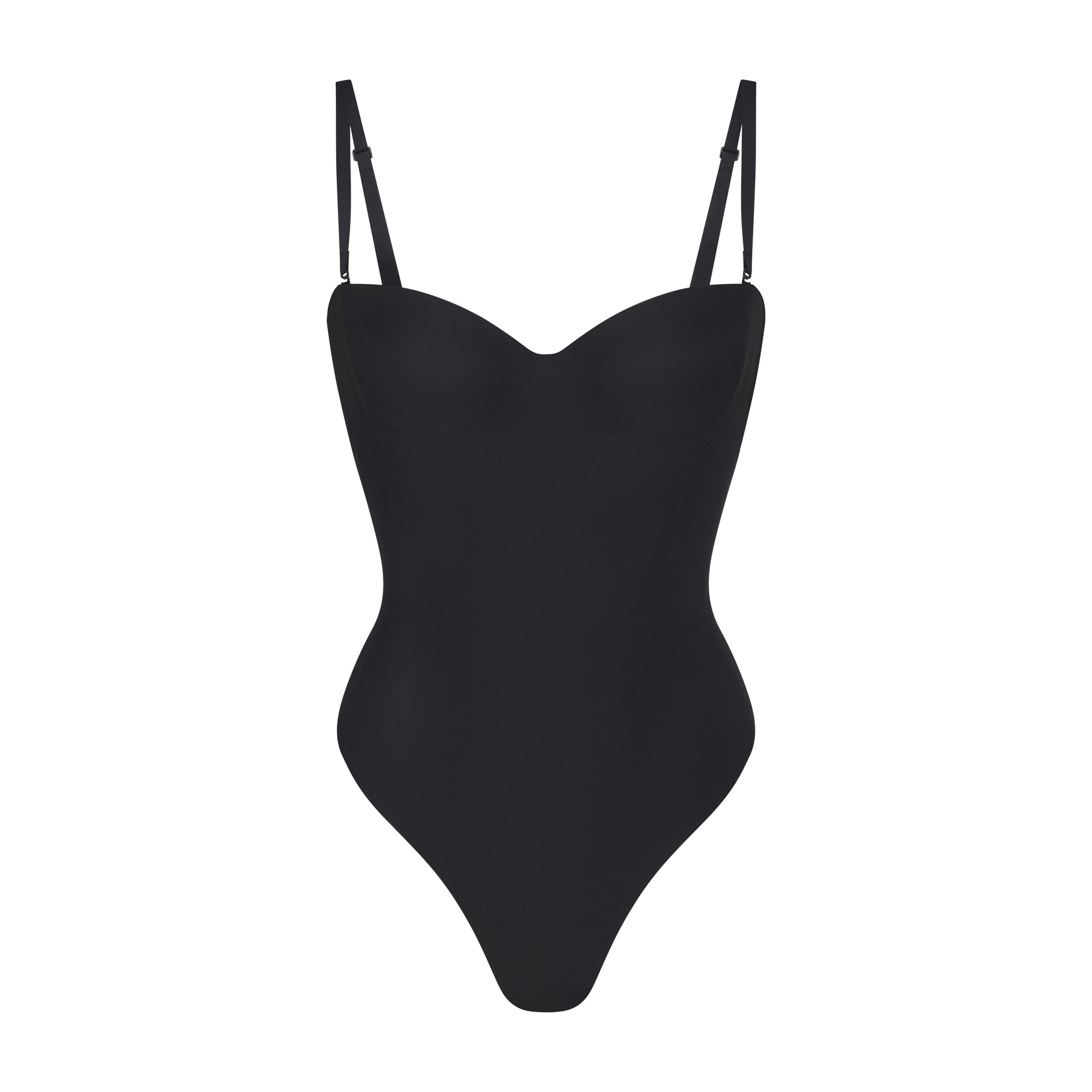 SKIMS BODY UNDERWIRE THONG BODYSUIT | ONYX - Image 5