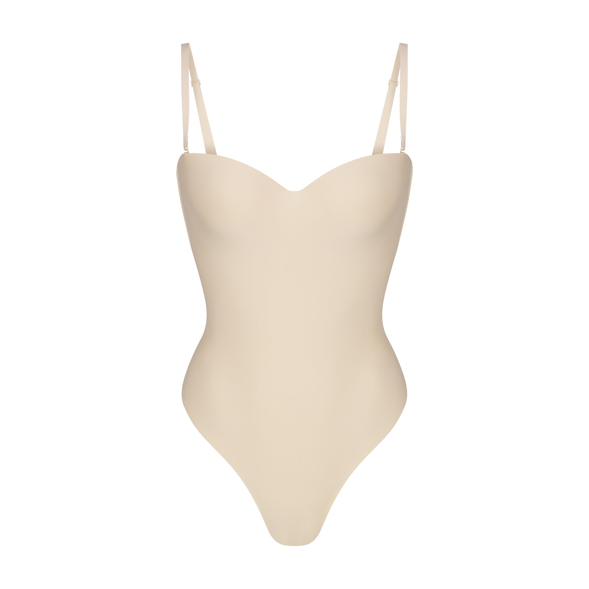 SKIMS BODY UNDERWIRE THONG BODYSUIT | SAND - Image 5