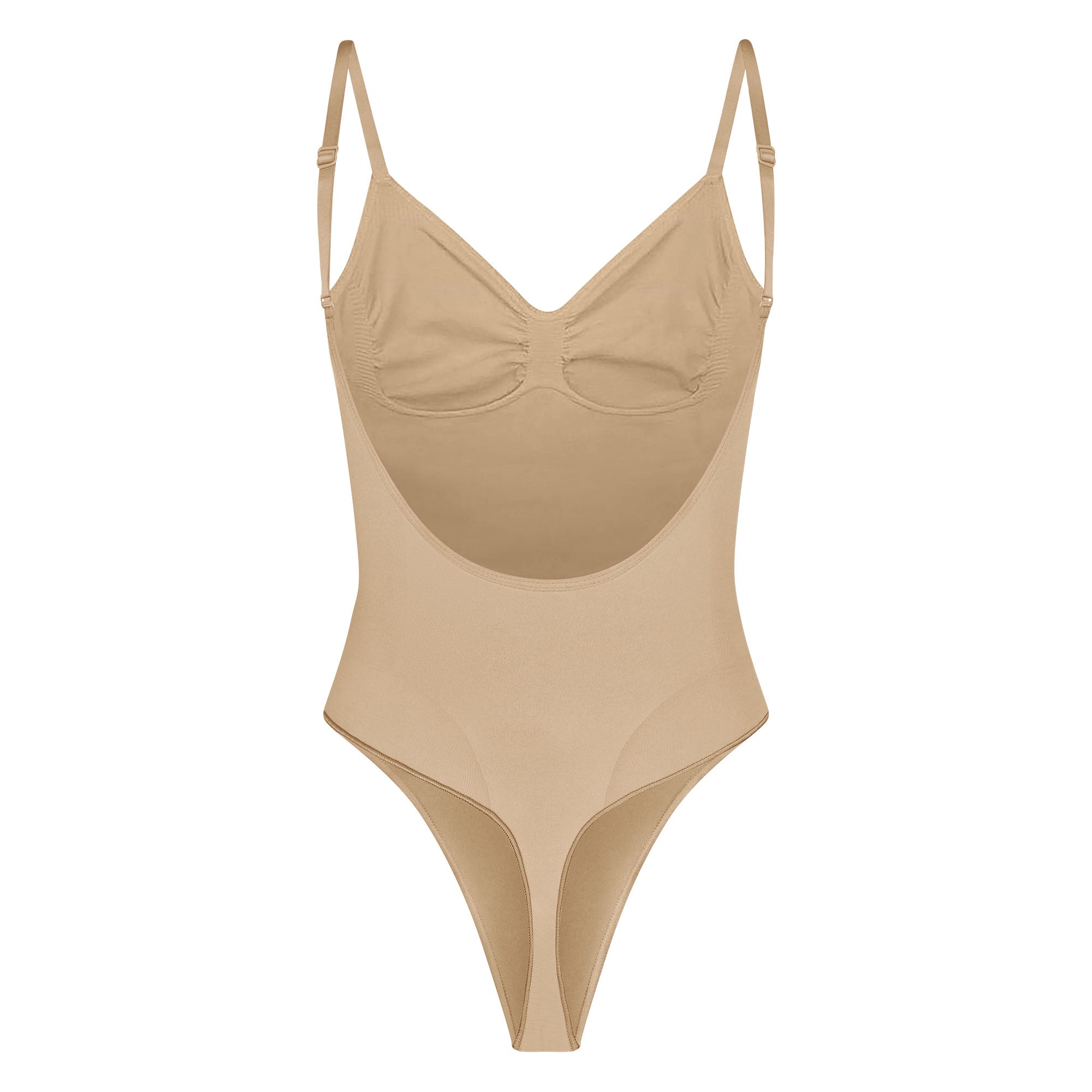 SEAMLESS SCULPT LOW BACK THONG BODYSUIT | CLAY - Image 6
