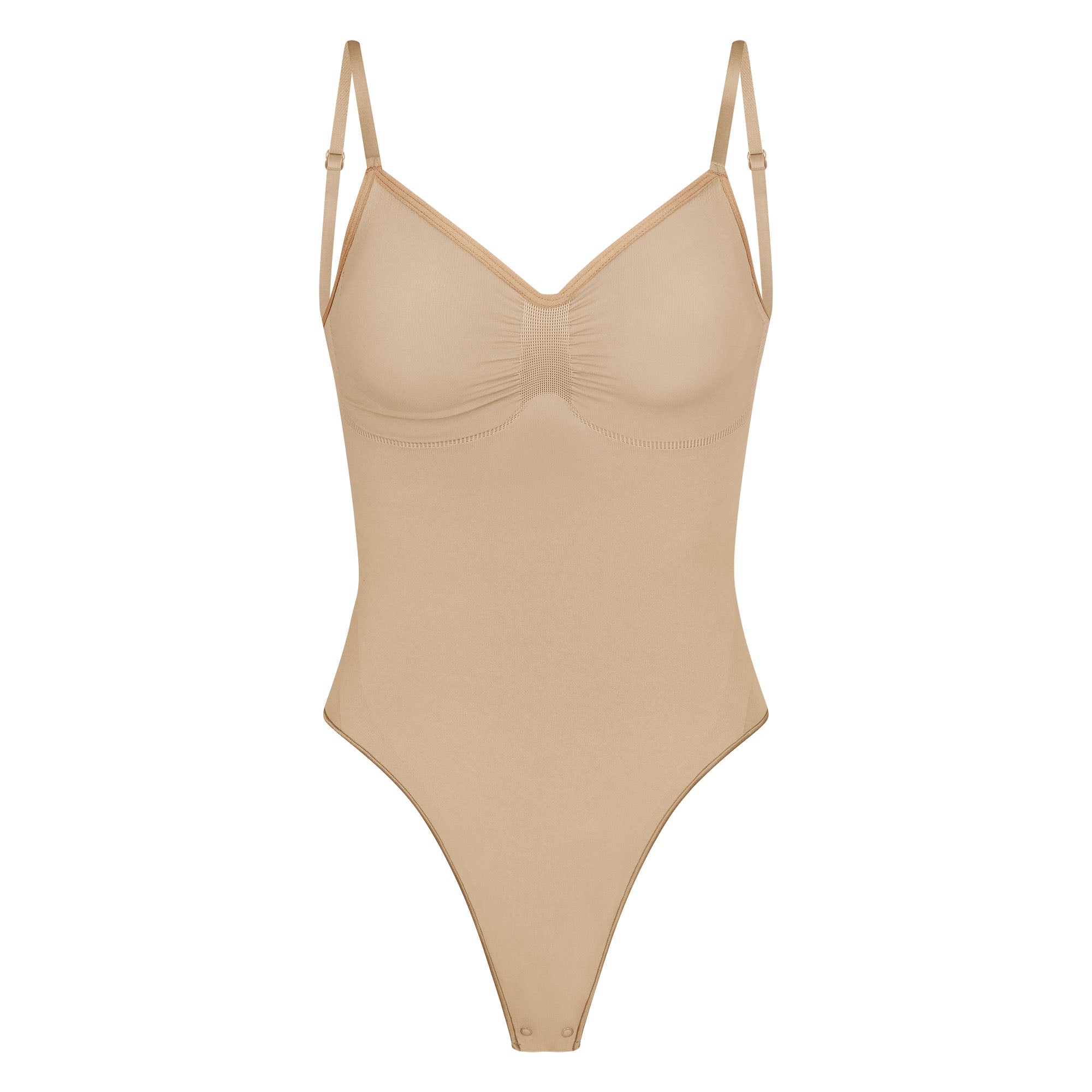 SEAMLESS SCULPT LOW BACK THONG BODYSUIT | CLAY - Image 5