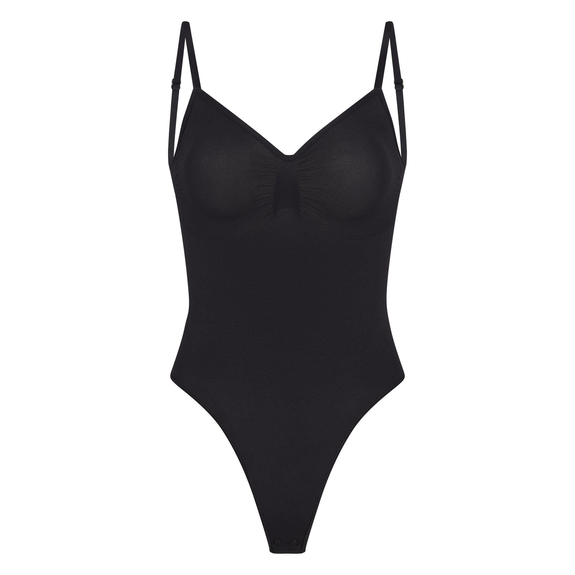 SEAMLESS SCULPT LOW BACK THONG BODYSUIT | ONYX - Image 6