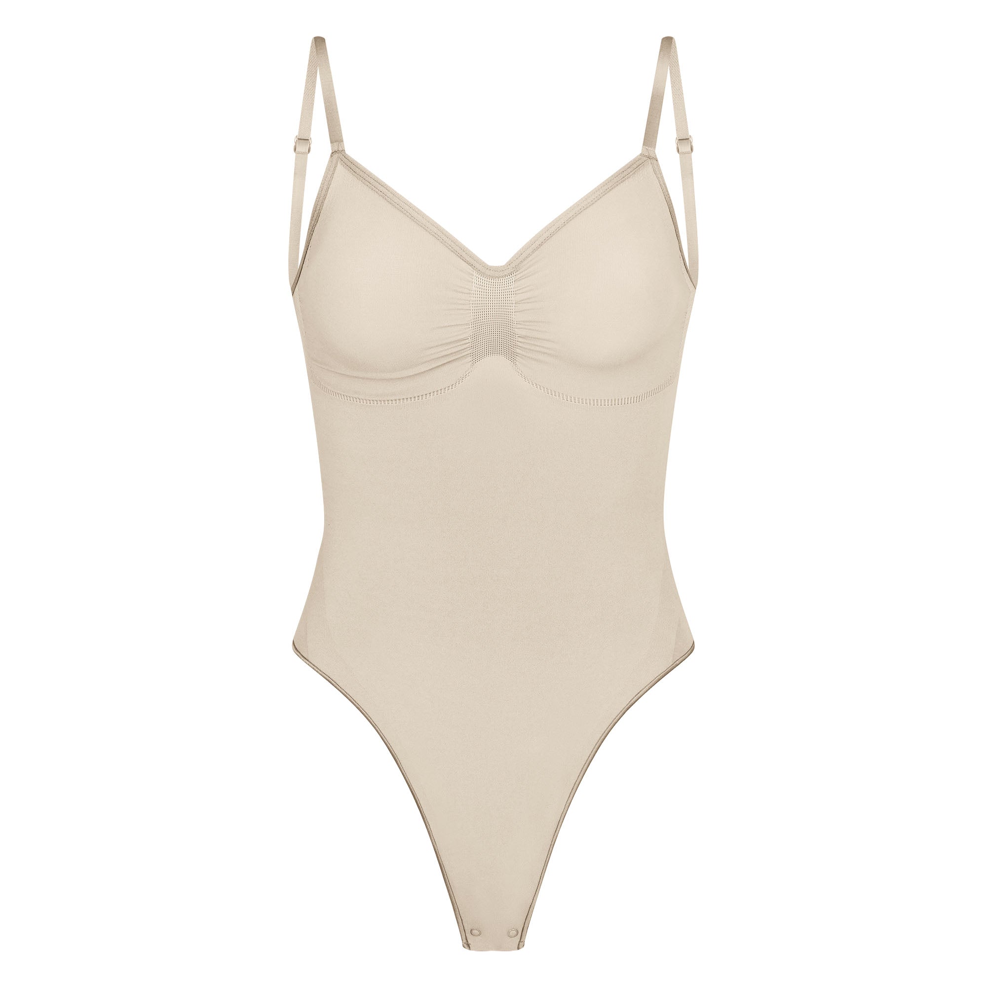 SEAMLESS SCULPT LOW BACK THONG BODYSUIT | SAND - Image 5