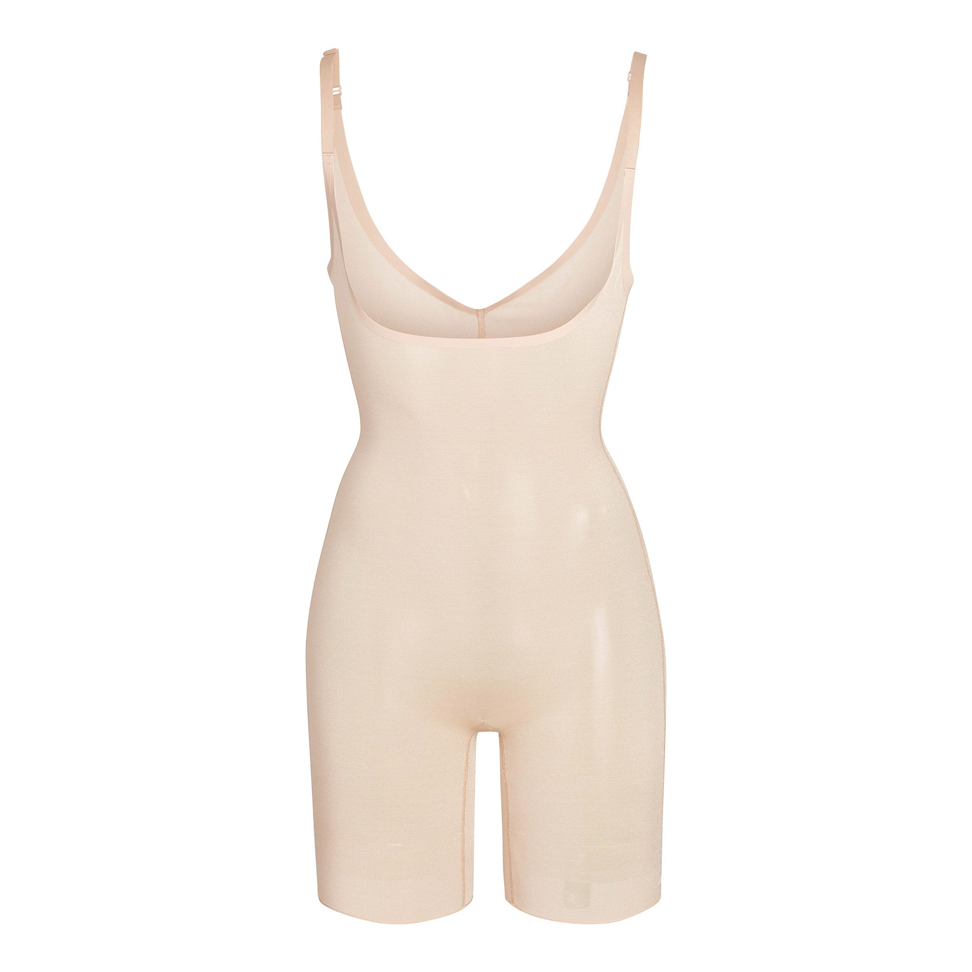 SHEER SCULPT OPEN BUST BODYSUIT | CLAY - Image 8