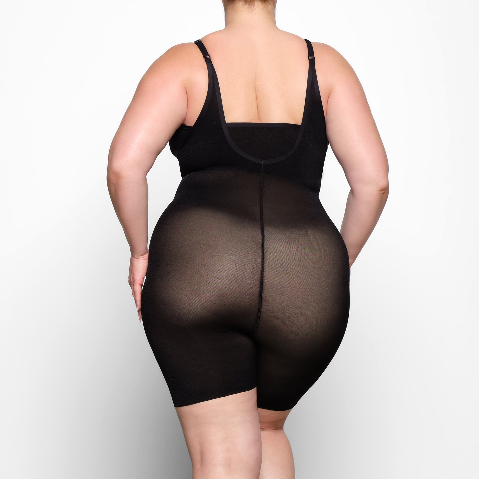 SHEER SCULPT OPEN BUST BODYSUIT | ONYX - Image 3