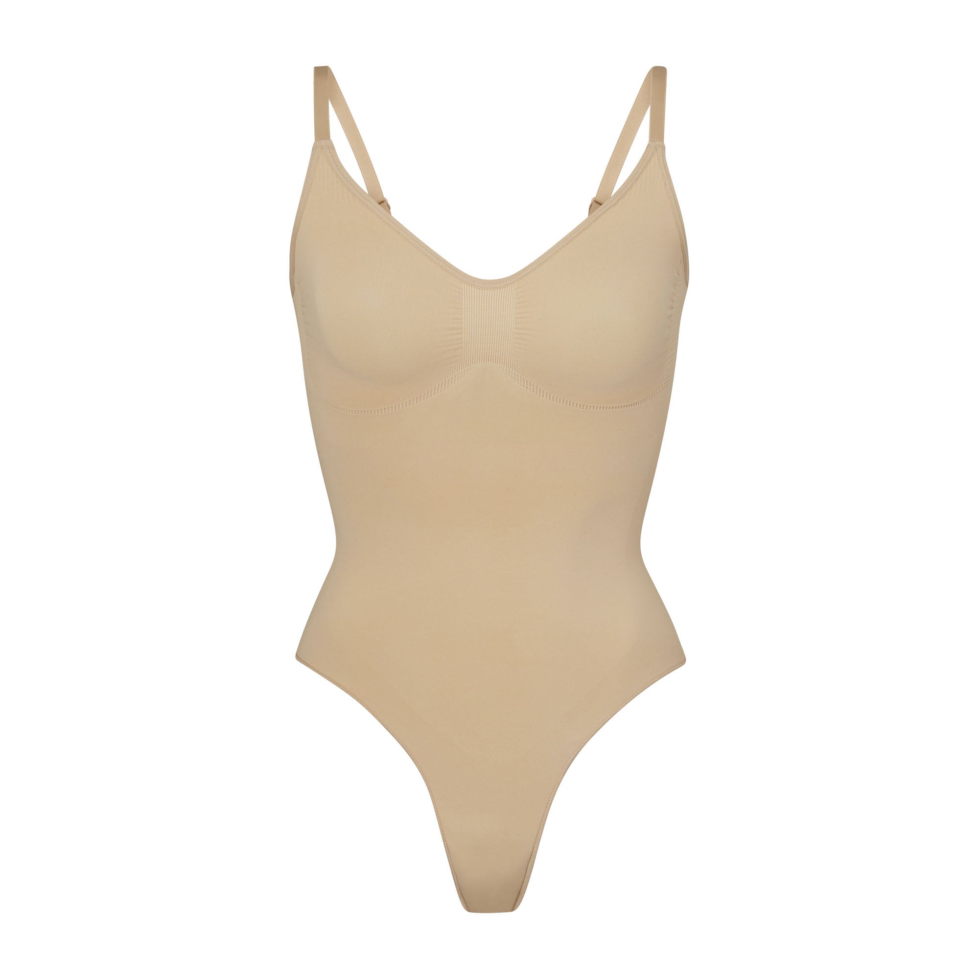 SEAMLESS SCULPT THONG BODYSUIT | CLAY - Image 6