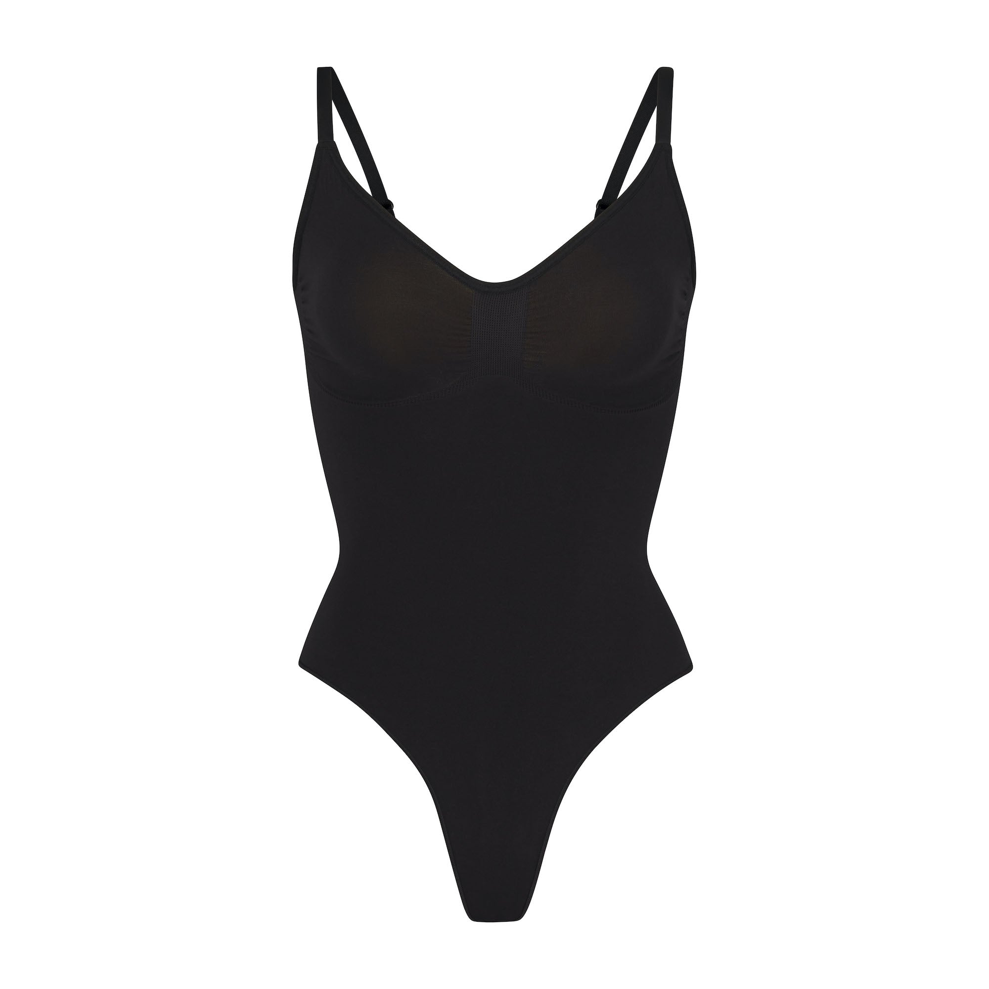 SEAMLESS SCULPT THONG BODYSUIT | ONYX - Image 5