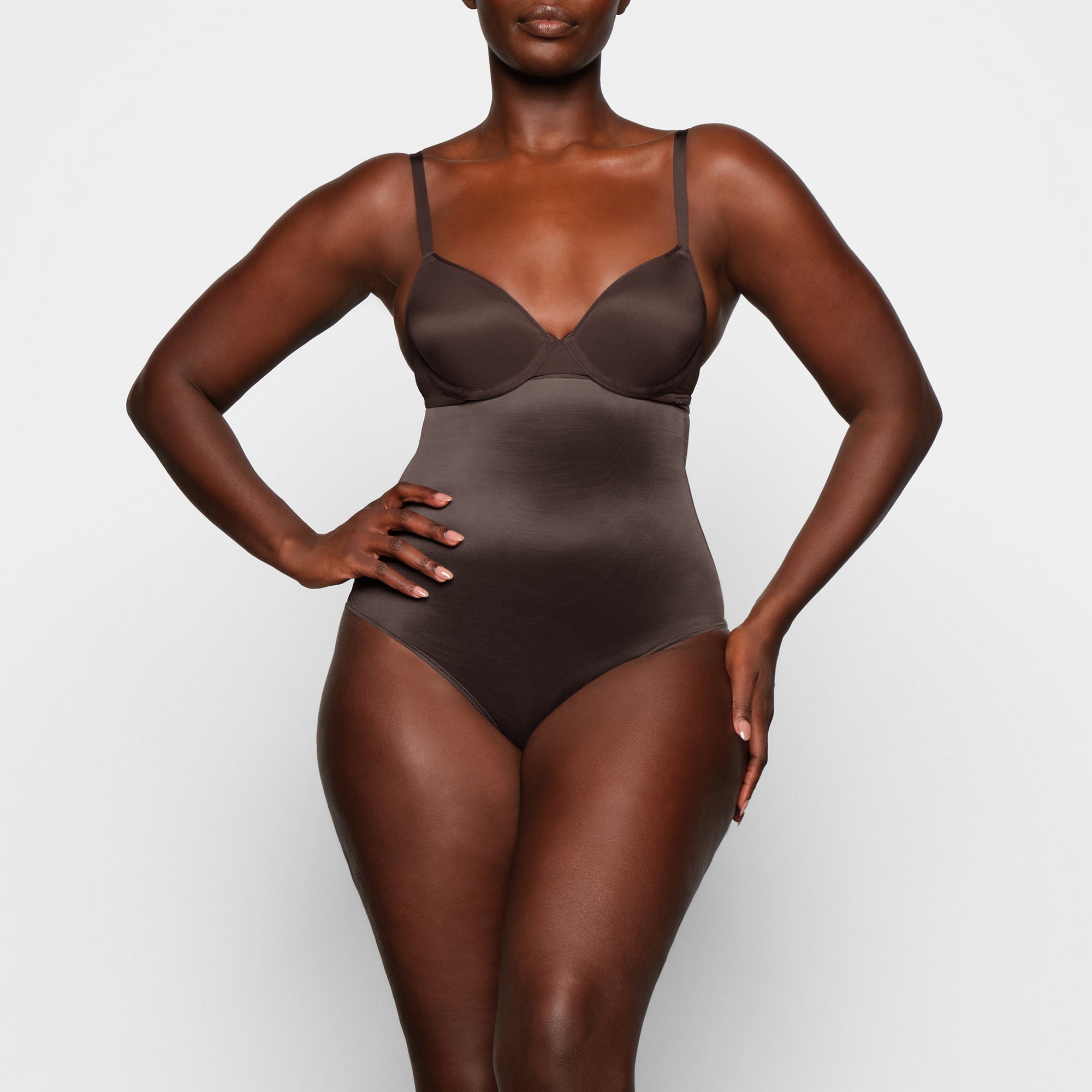 SIMPLY BARE HIGH-WAISTED THONG | ESPRESSO