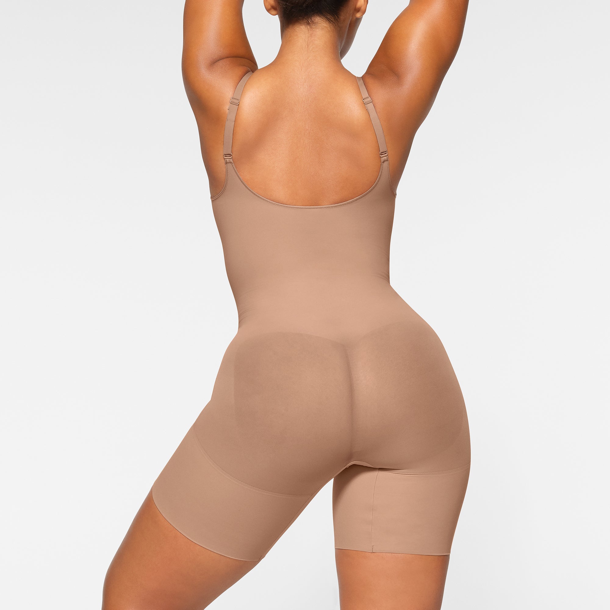SHEER SEAMLESS MID THIGH BODYSUIT | SIENNA - Image 3