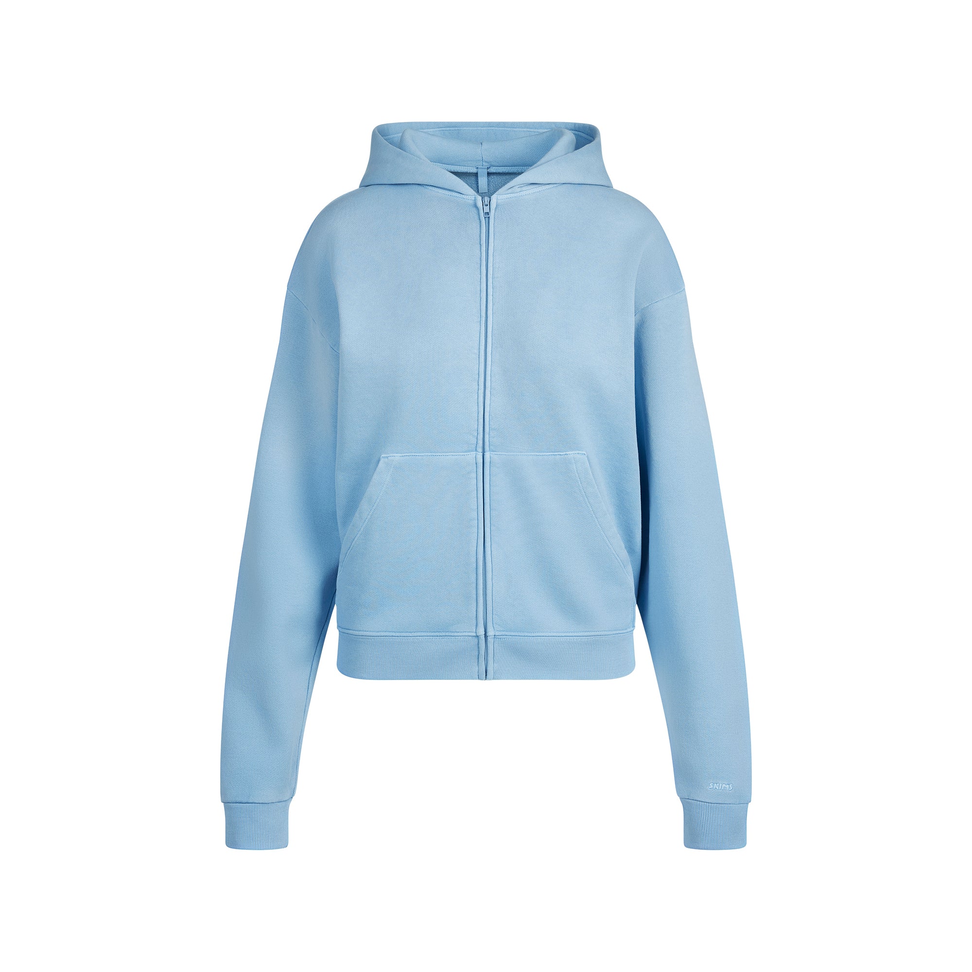 FRENCH TERRY ZIP UP HOODIE | BLUE BELL - Image 5