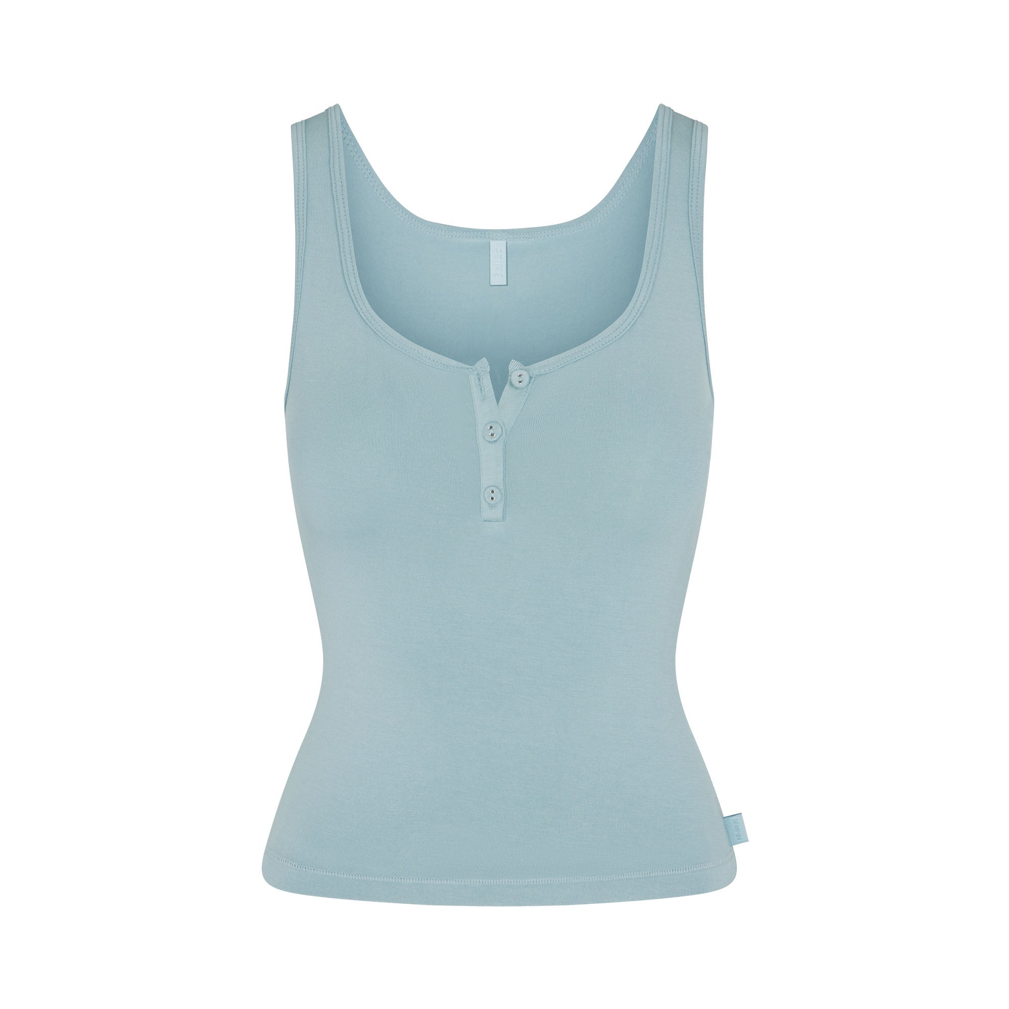SKIMS SLEEP HENLEY TANK | SKY - Image 6