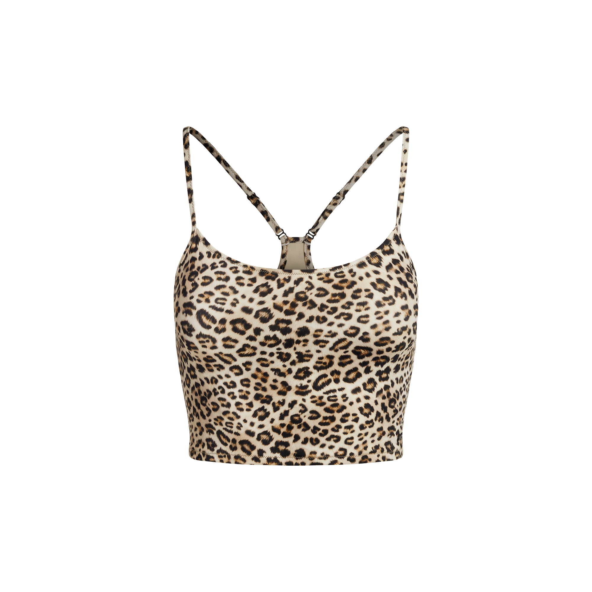 SIGNATURE SWIM CAMI TOP | CHAMPAGNE LEOPARD PRINT - Image 6
