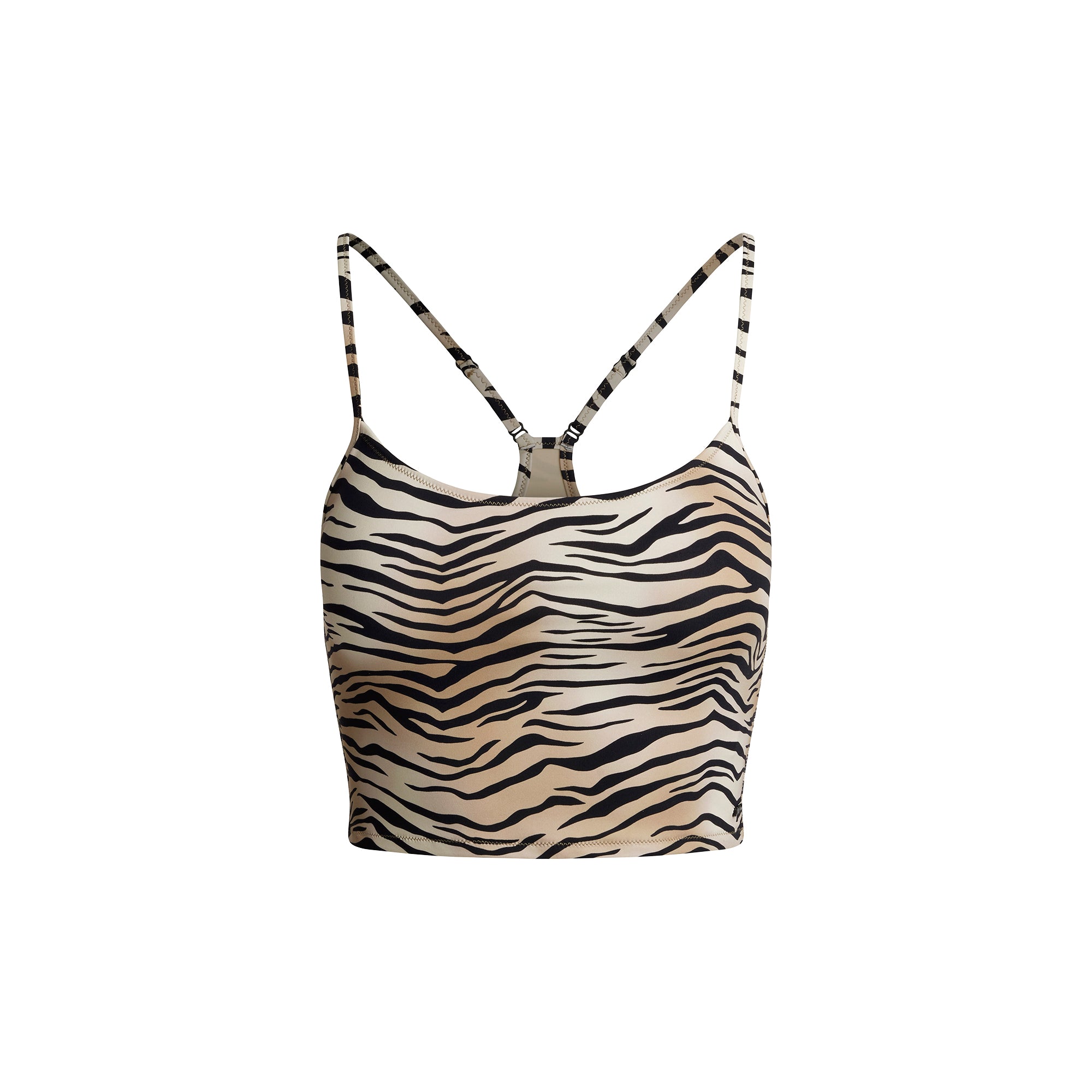 SIGNATURE SWIM CAMI TOP | CHAMPAGNE TIGER PRINT - Image 6