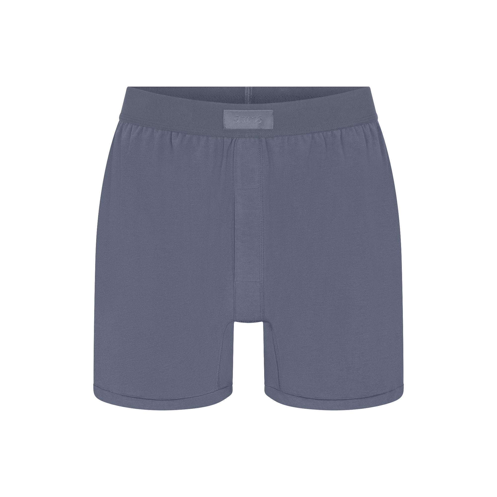 SKIMS COTTON MENS KNIT BOXER | STEEL BLUE - Image 5