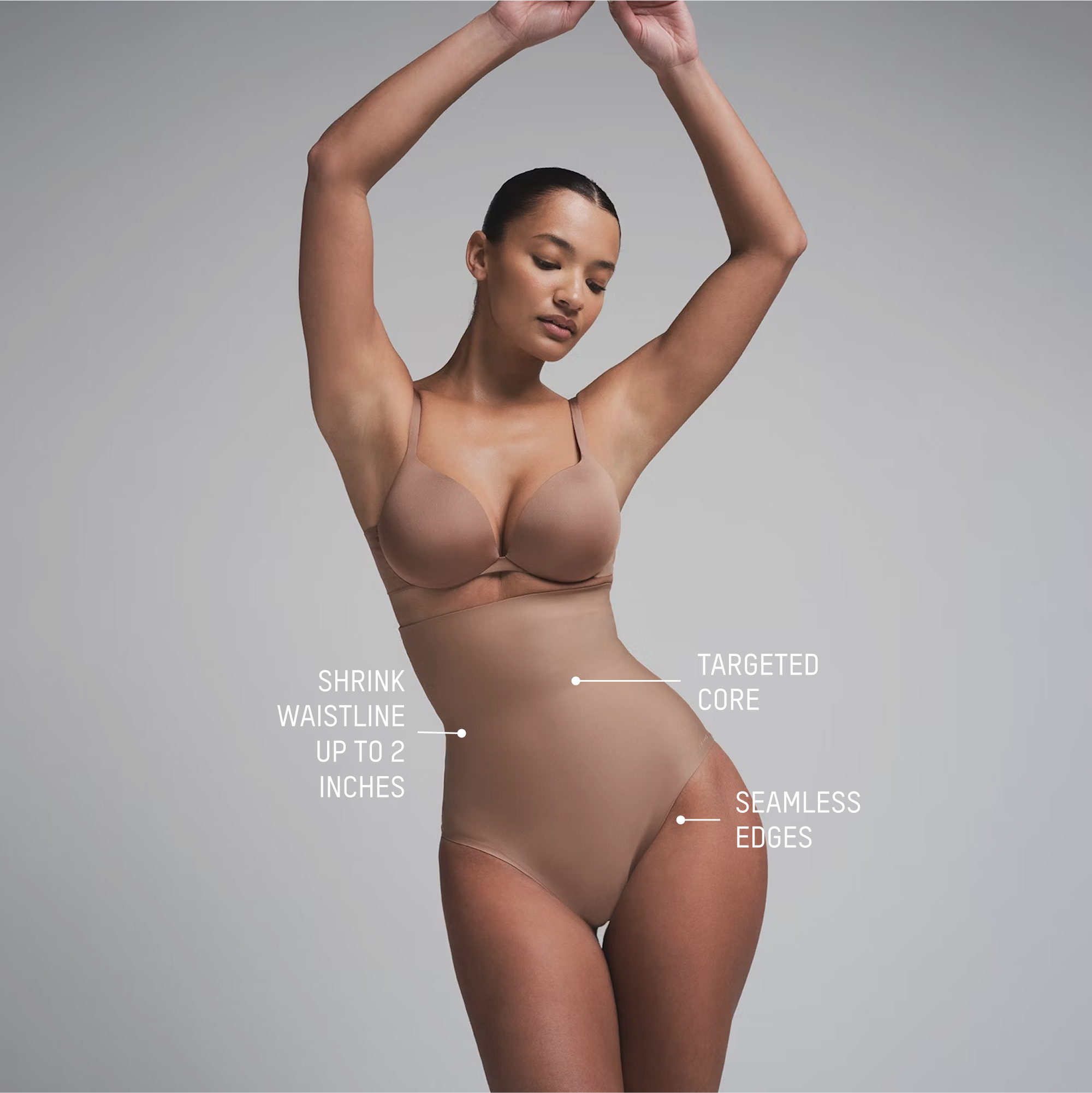 SKIMS BODY CORE SCULPT HIGH-WAISTED BRIEF | COCOA - Image 2