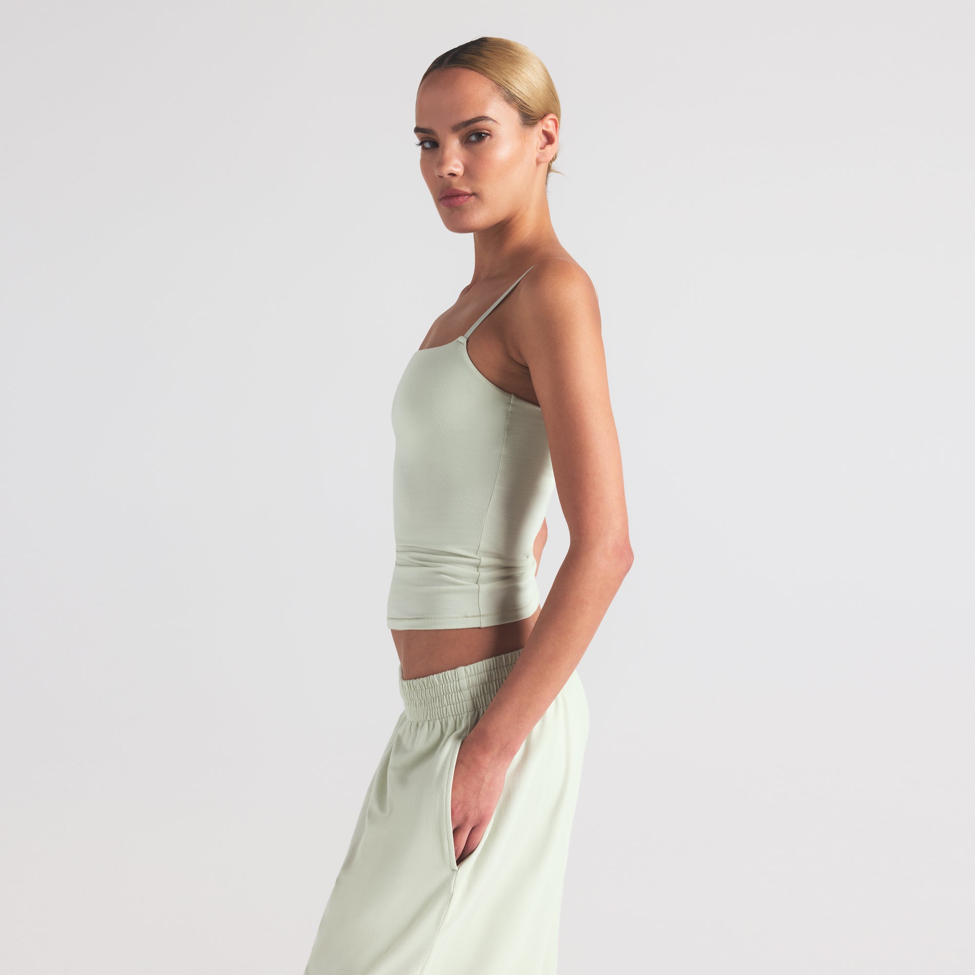 COTTON JERSEY CAMI | SPEARMINT - Image 3